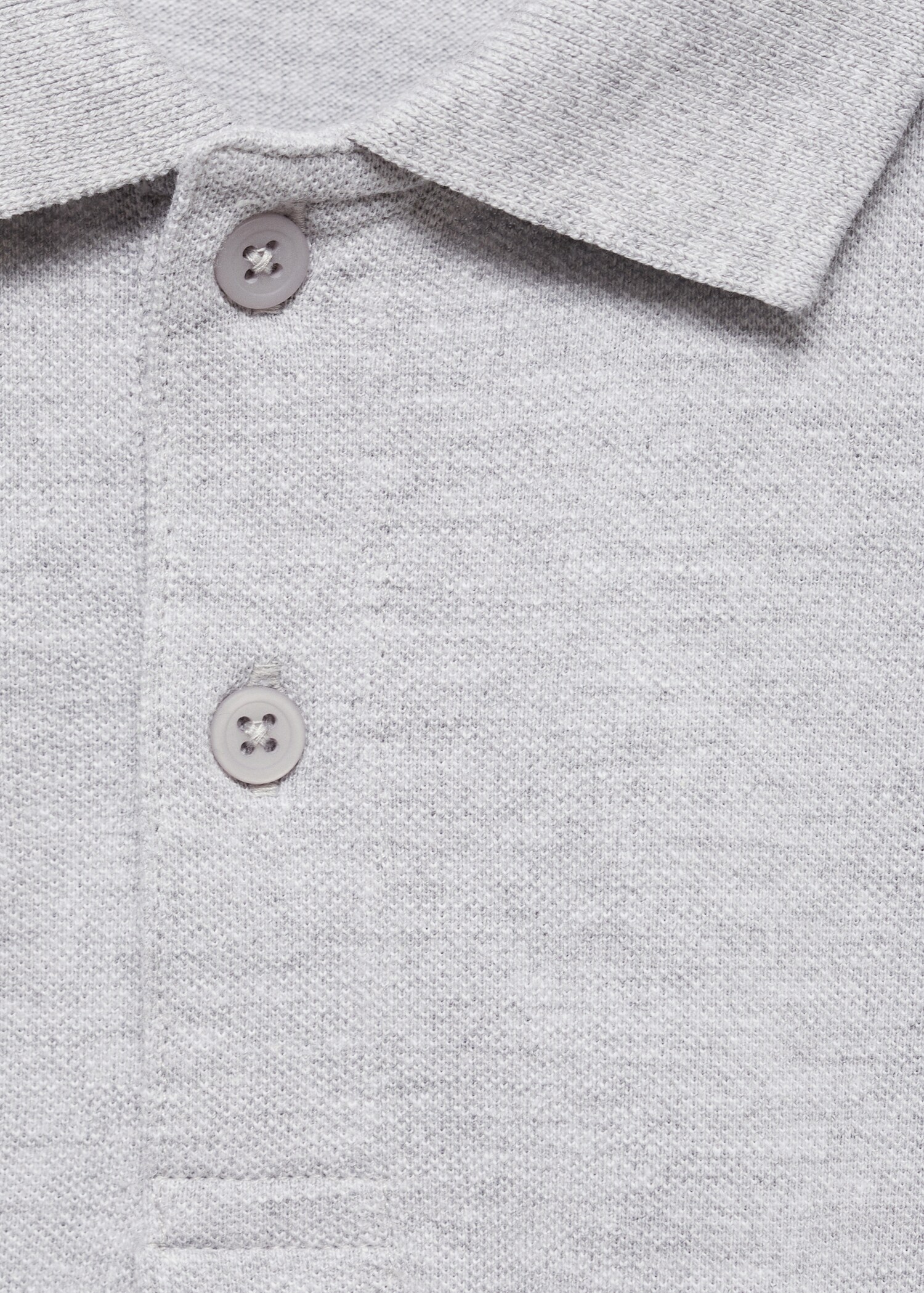 Long sleeves cotton polo - Details of the article 8