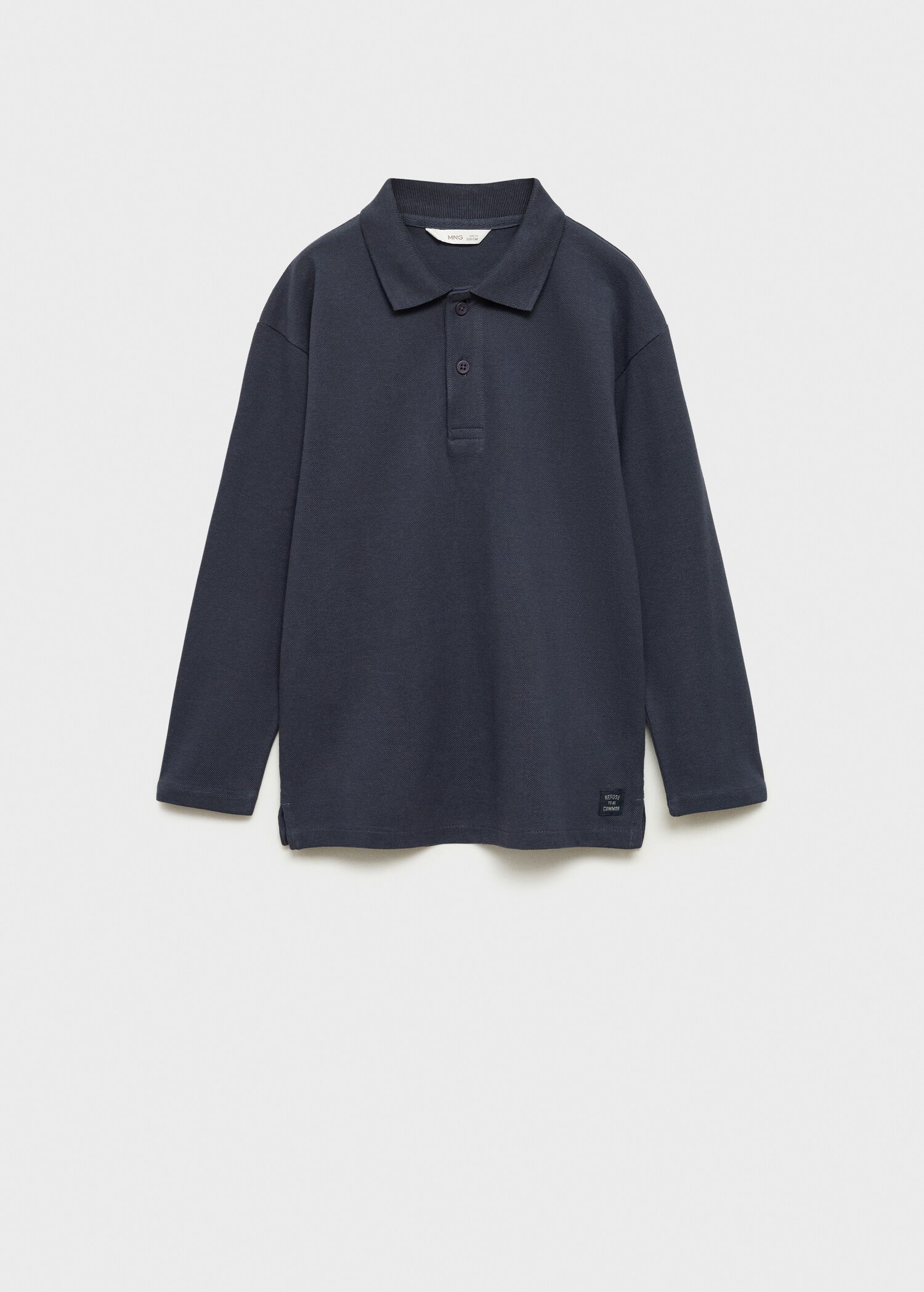 Long sleeves cotton polo - Article without model