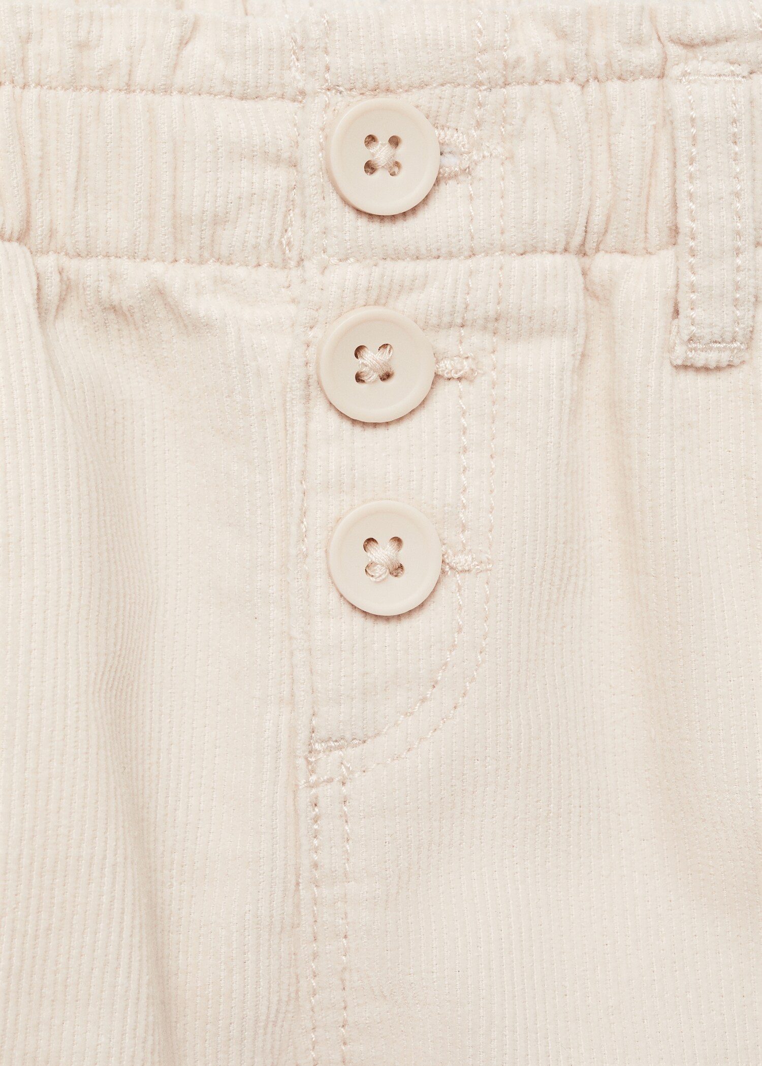 Corduroy shorts with buttons - Details of the article 8