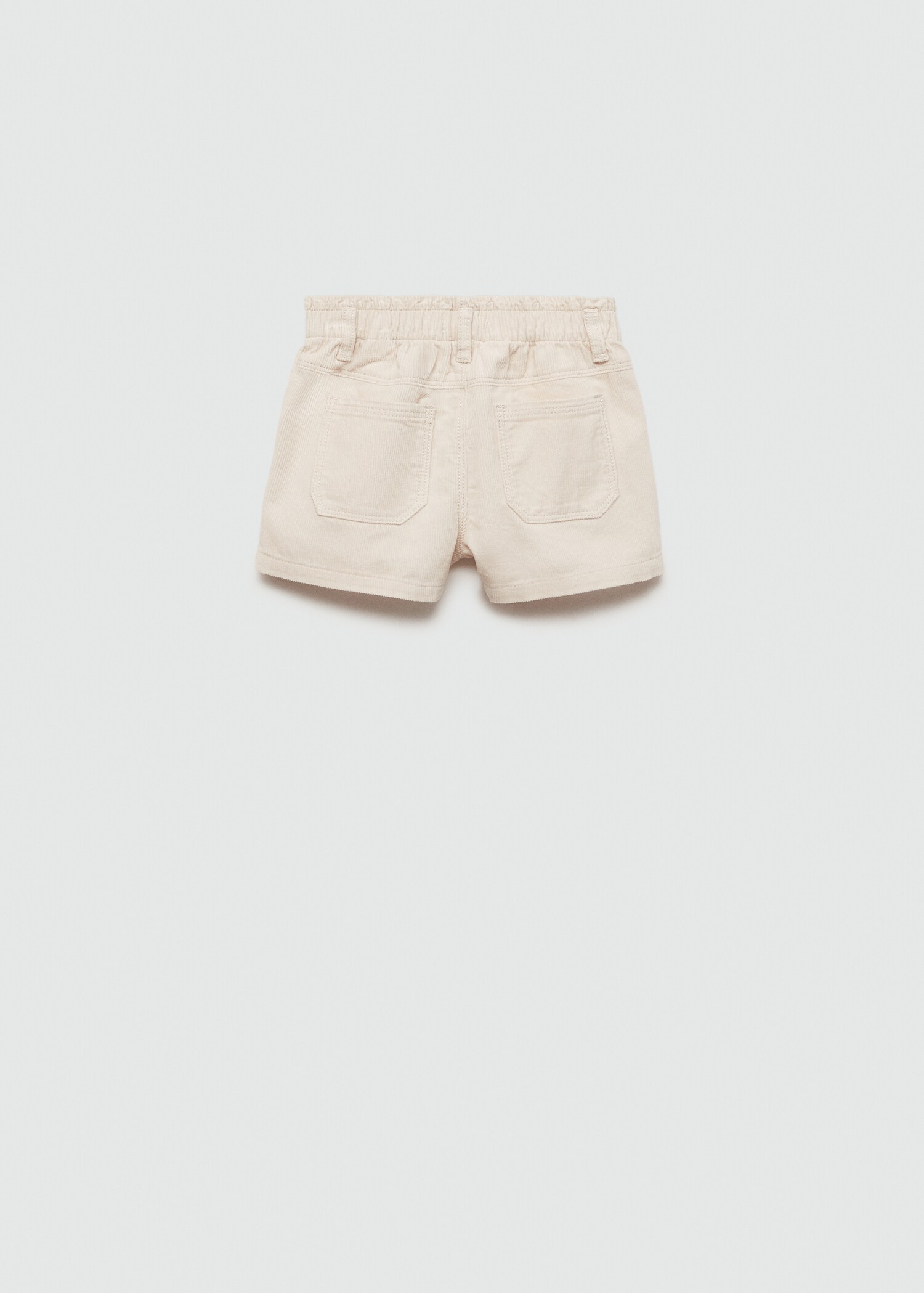 Corduroy shorts with buttons - Reverse of the article
