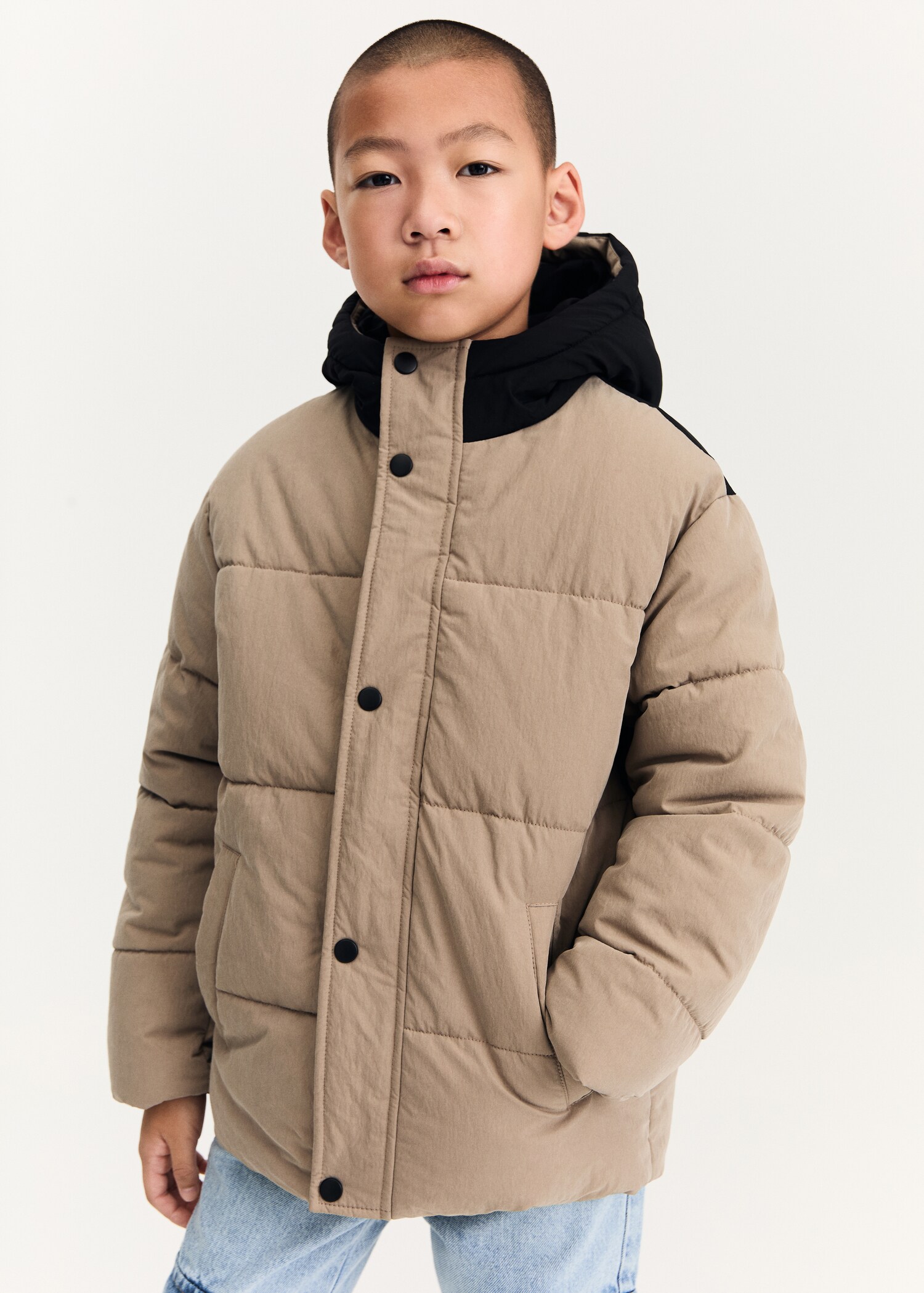 Mixed quilted jacket - Medium plane