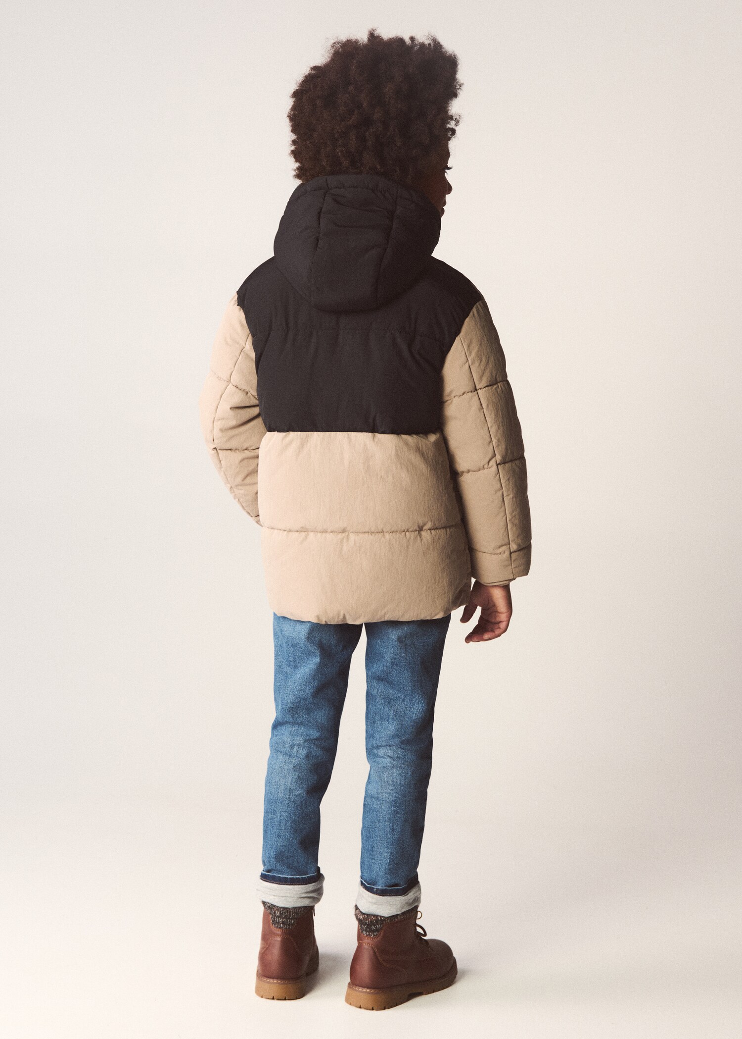 Mixed quilted jacket - Details of the article 5