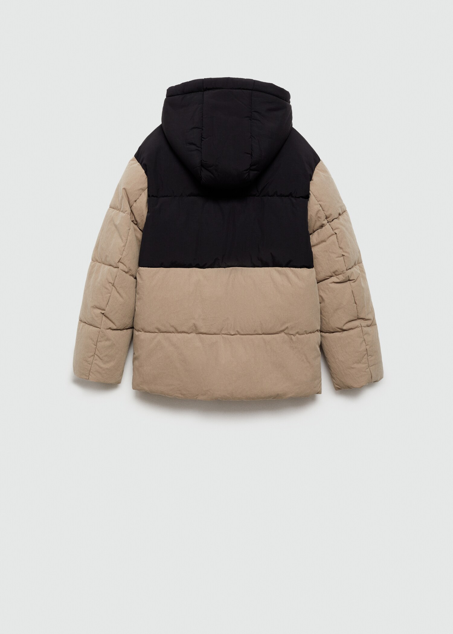 Mixed quilted jacket - Reverse of the article