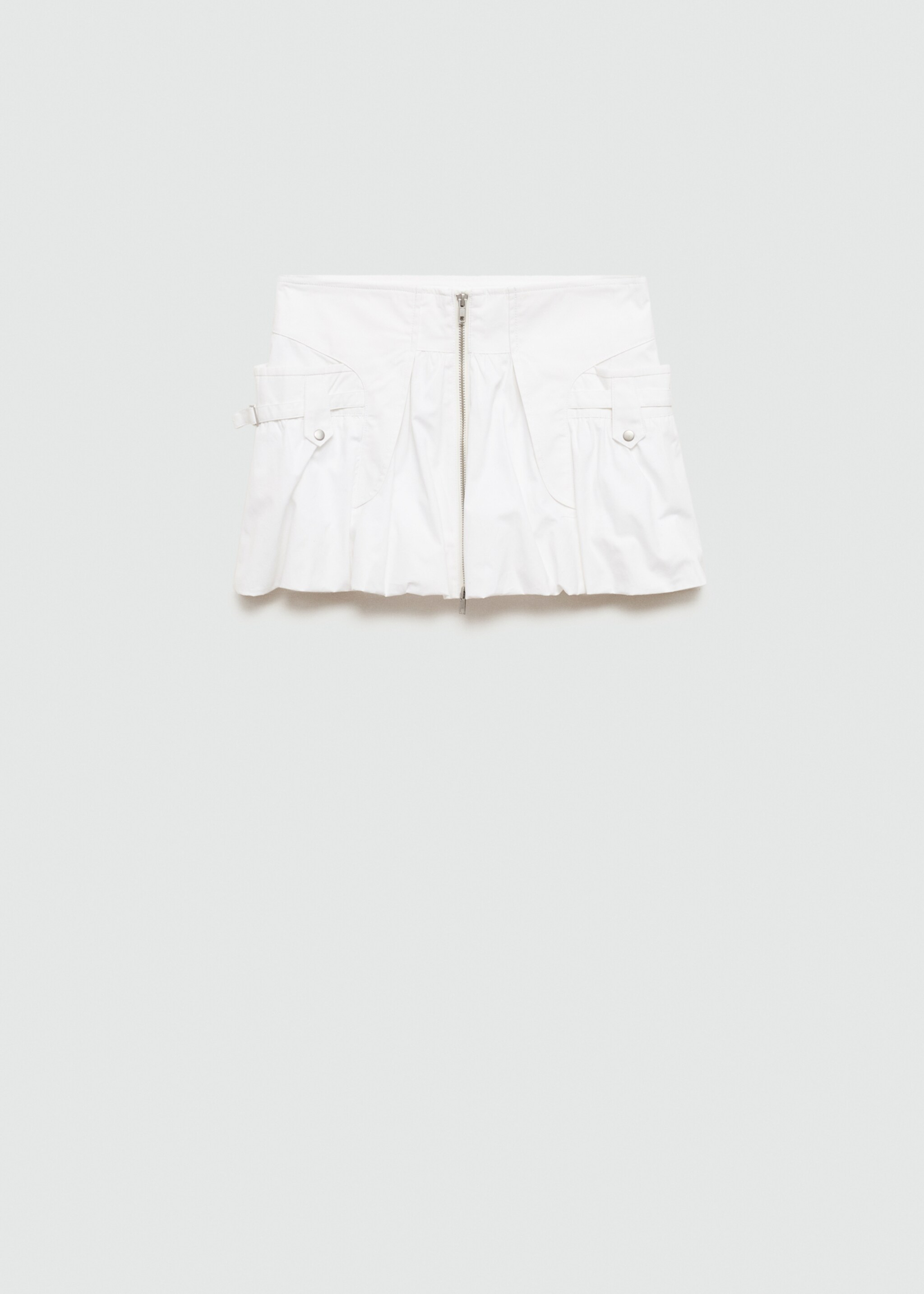Balloon mini-skirt with zip - Article without model