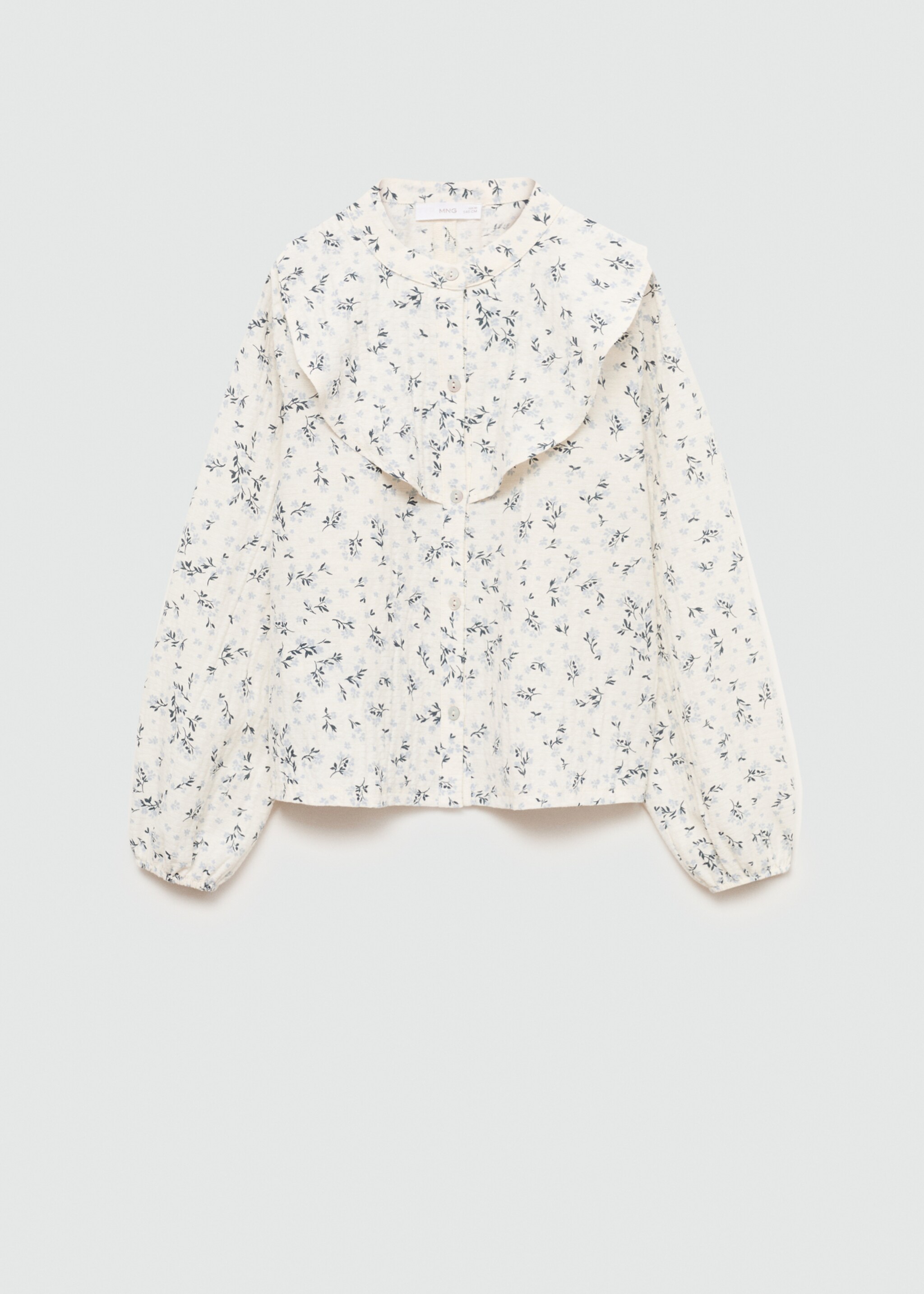 Bluza cvjetnog printa s volanima - Artikl bez modela