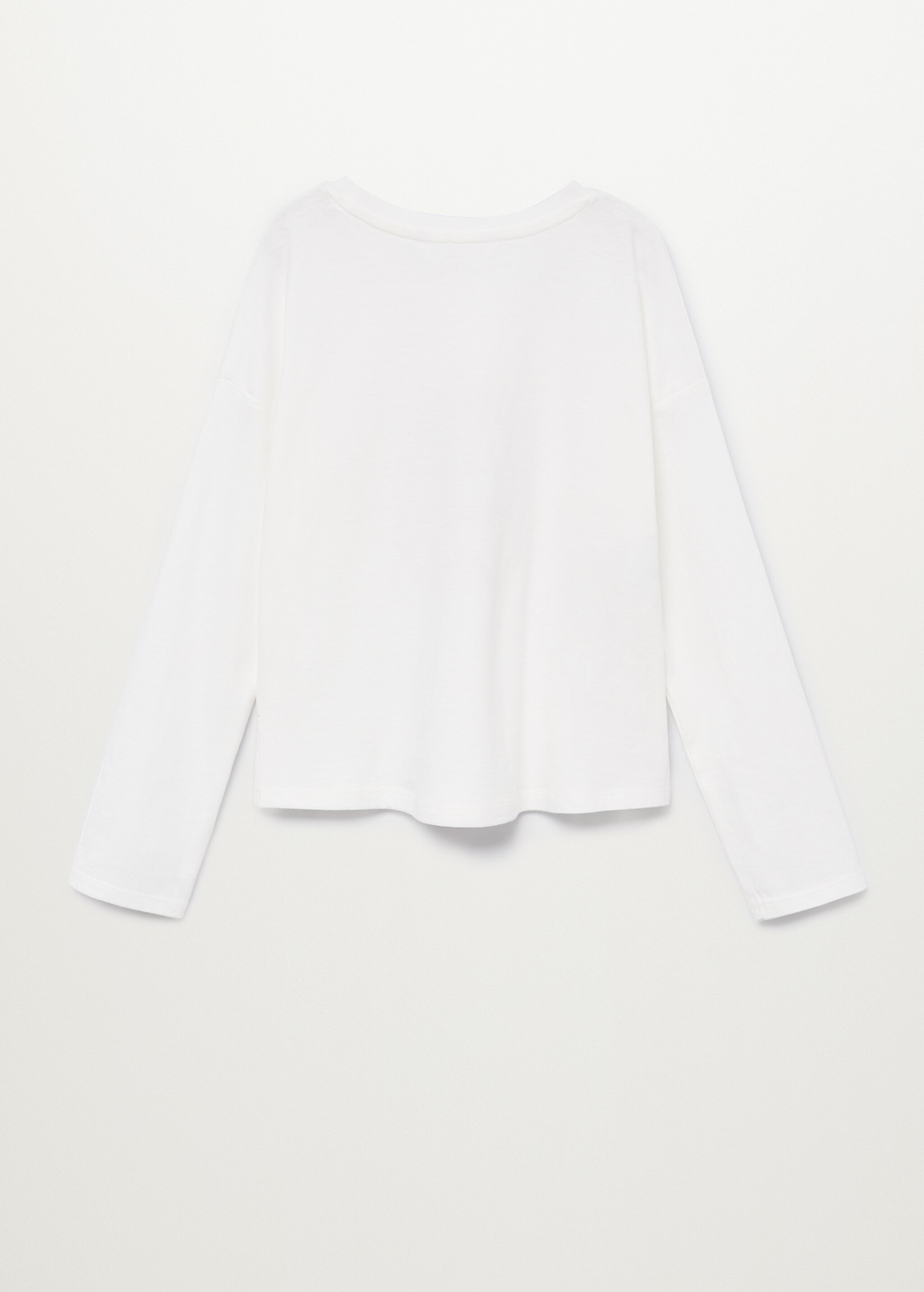 Camiseta manga larga relieve - Reverso del artículo