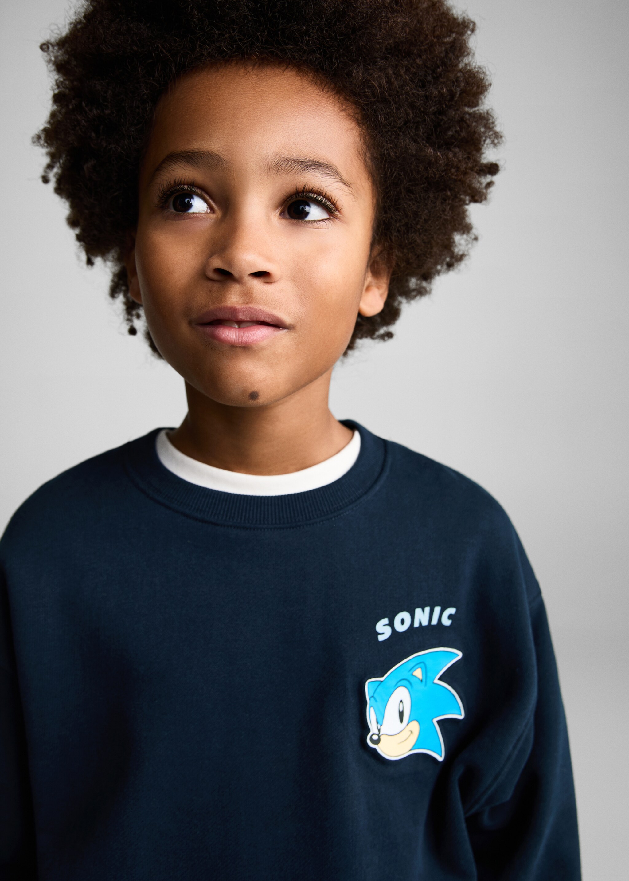 Sudadera Sonic relieve - Detalle del artículo 1, Azul marino oscuro. Ref: 77086725-00.