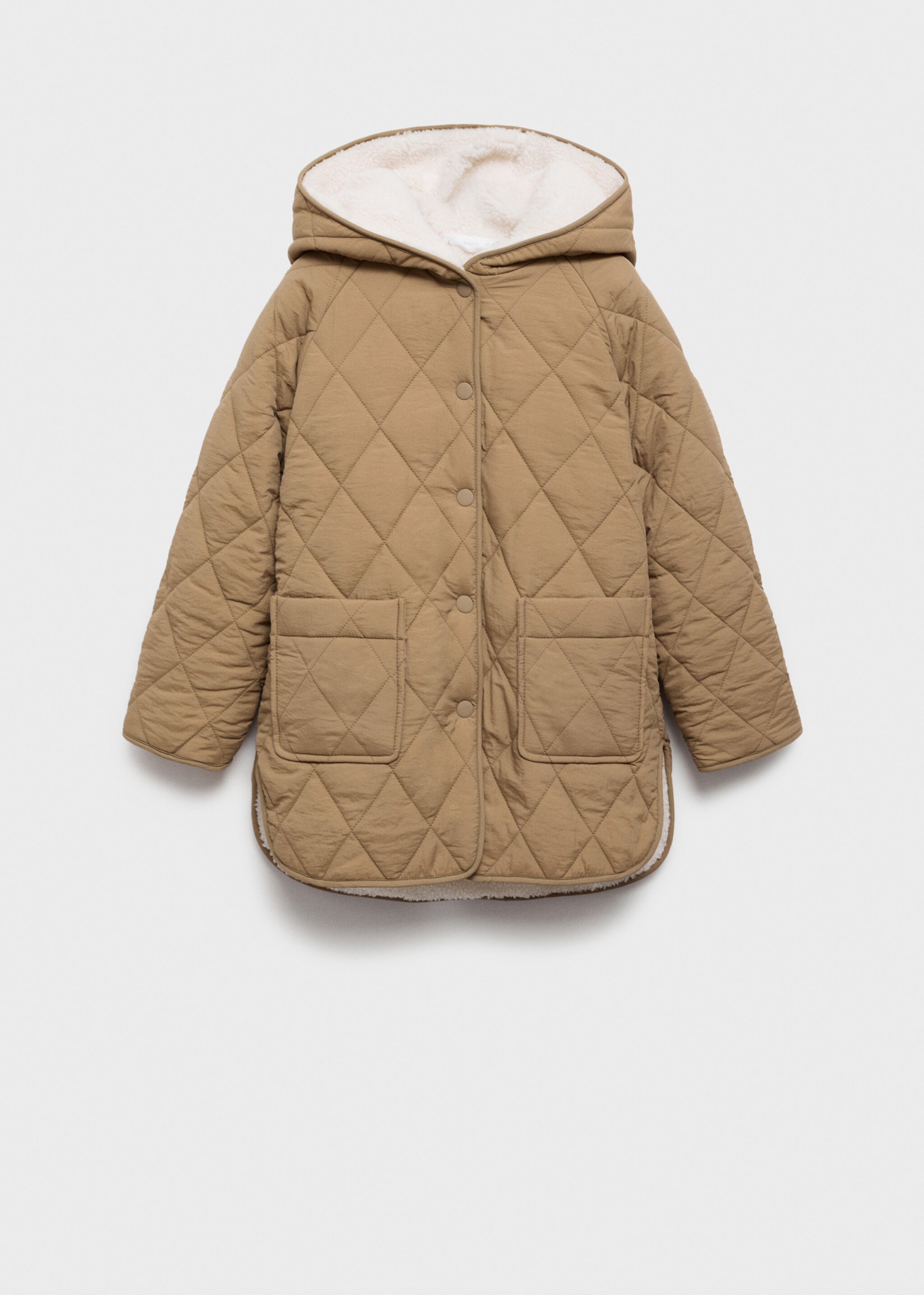 Oboustranný prošívaný anorak - Zboží bez modelu, Středně hnědá. Ref: 77086726-00.