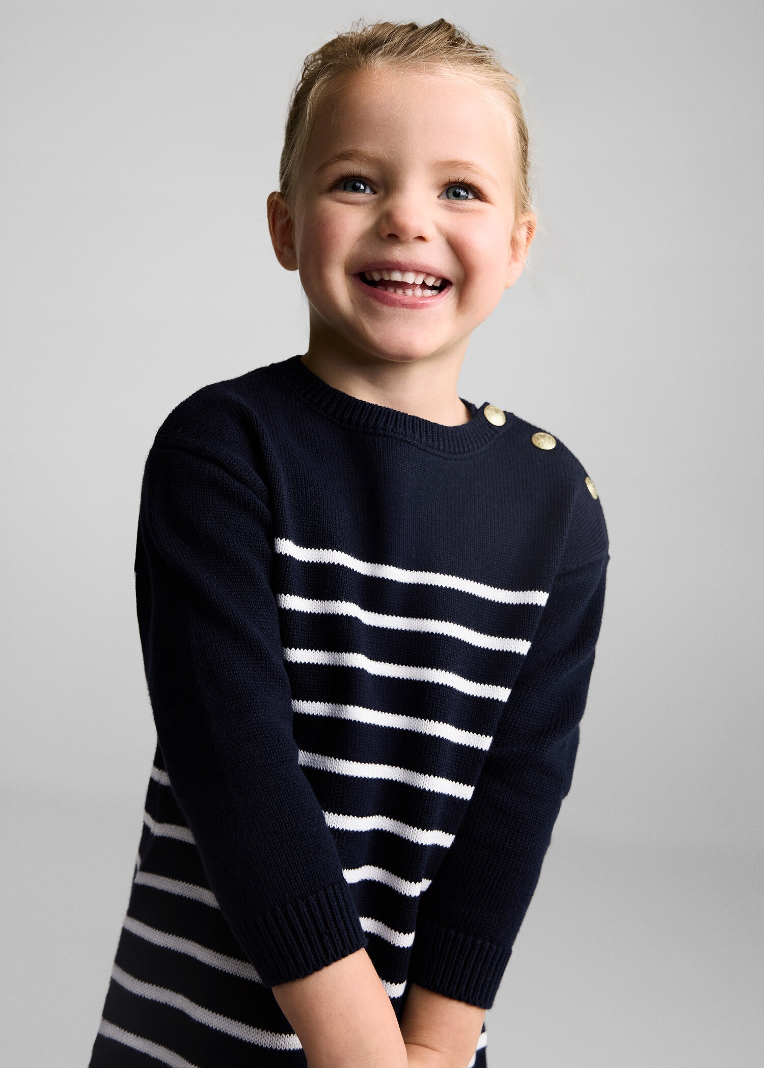 Striped sweater dress - Medium plane