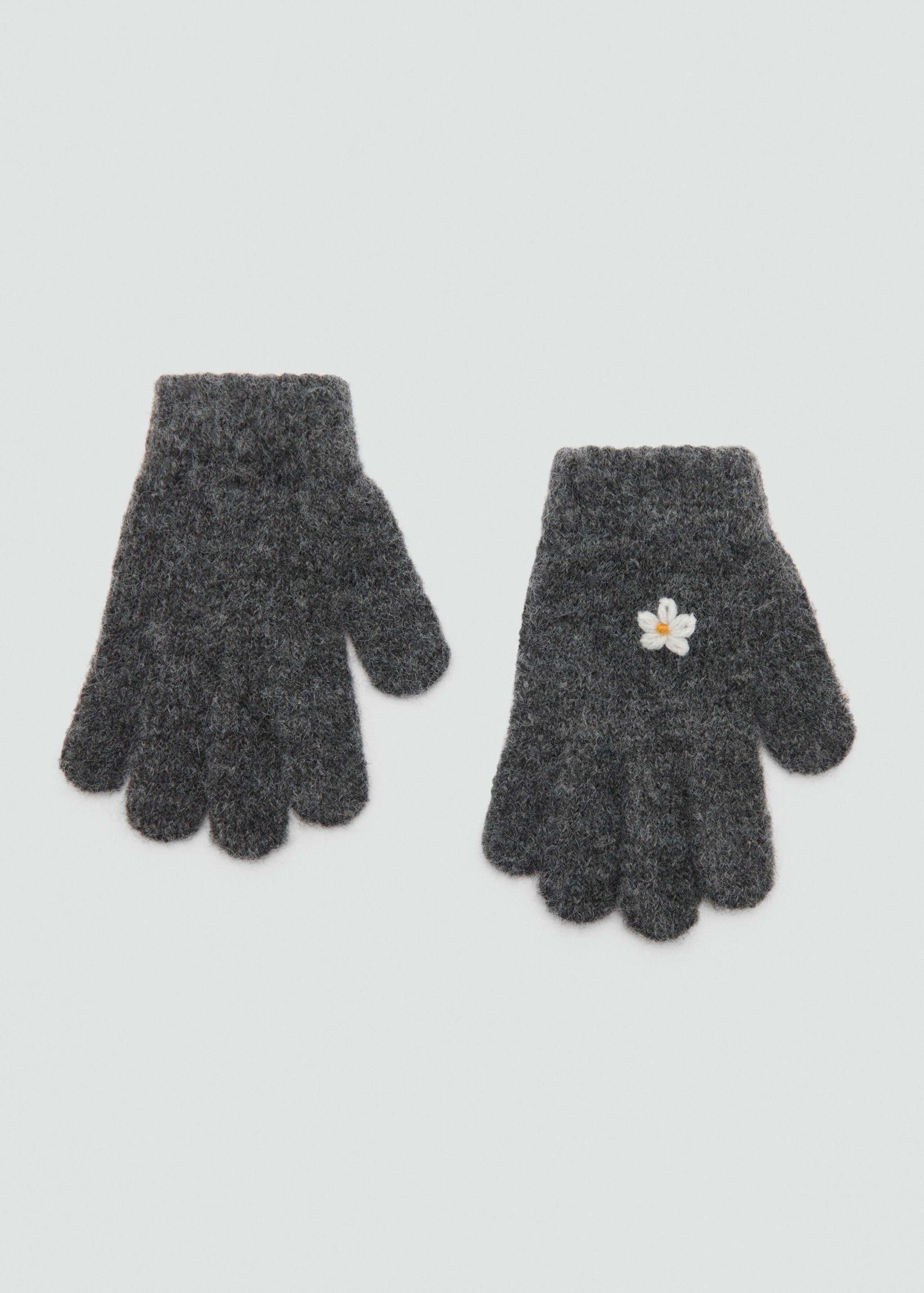 Wool-blend gloves - Article without model, Charcoal. Ref: 77086728-00.