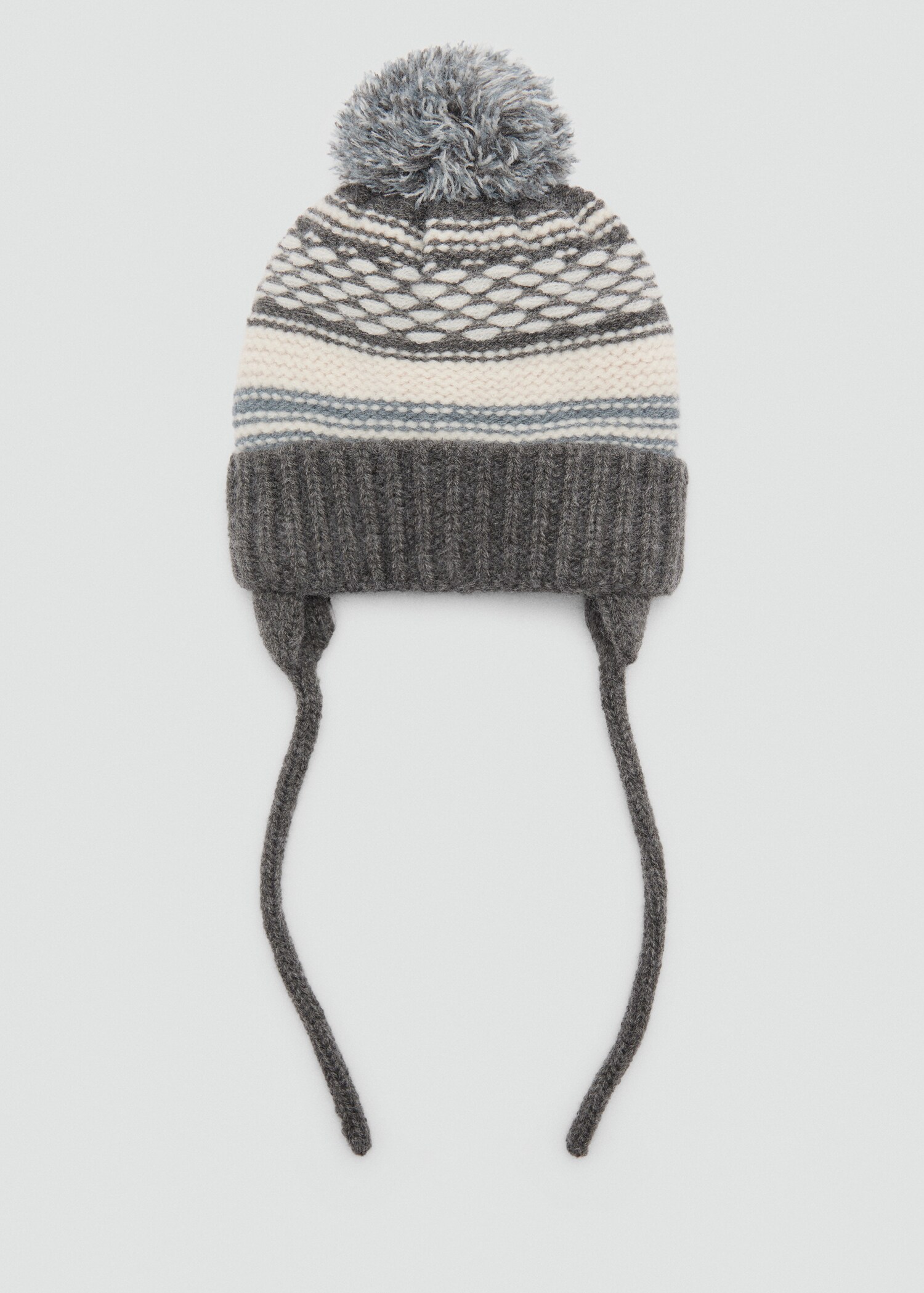 Gorro punto tricolor pompón - Artículo sin modelo