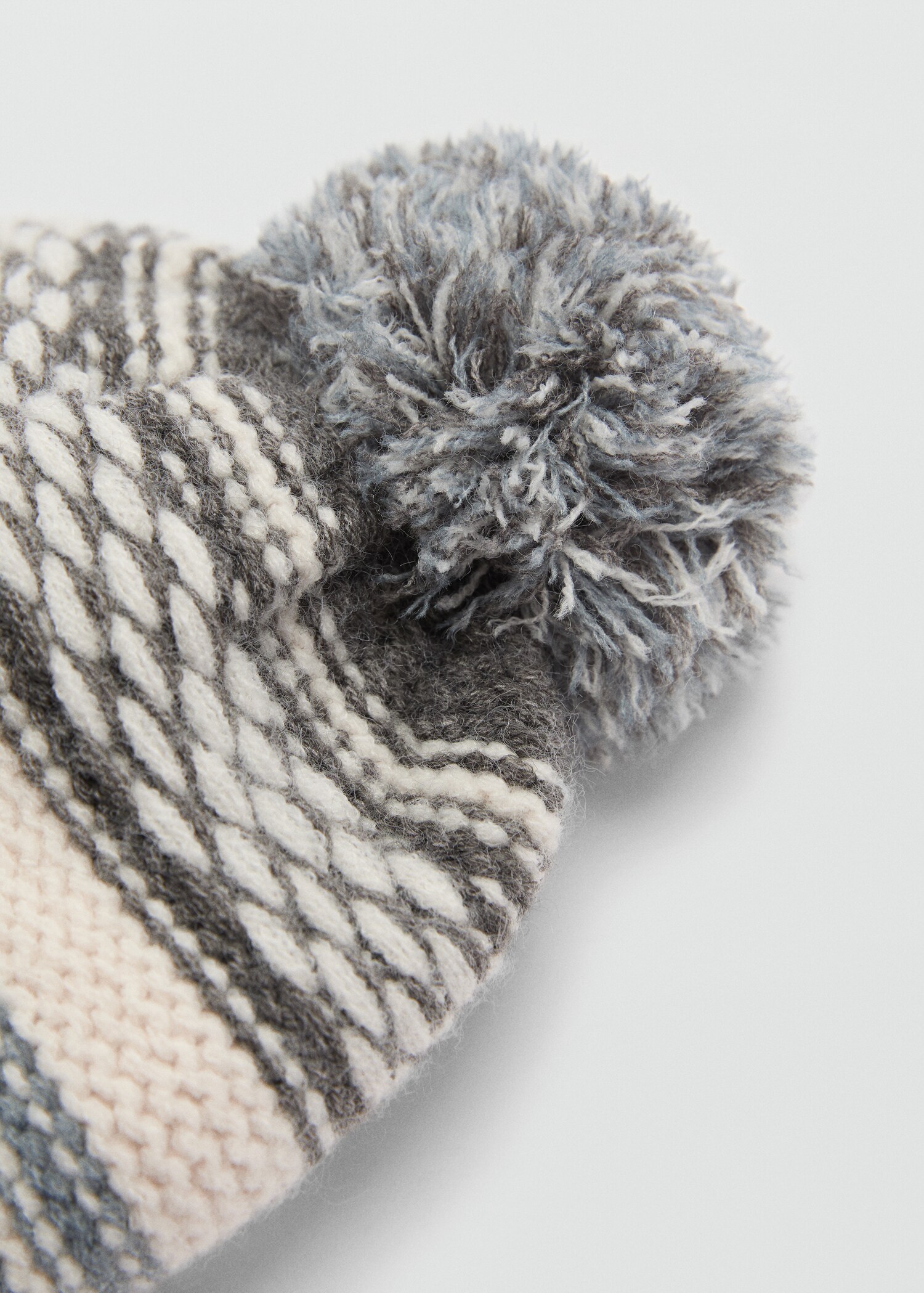 Gorro punto tricolor pompón - Detalle del artículo 1