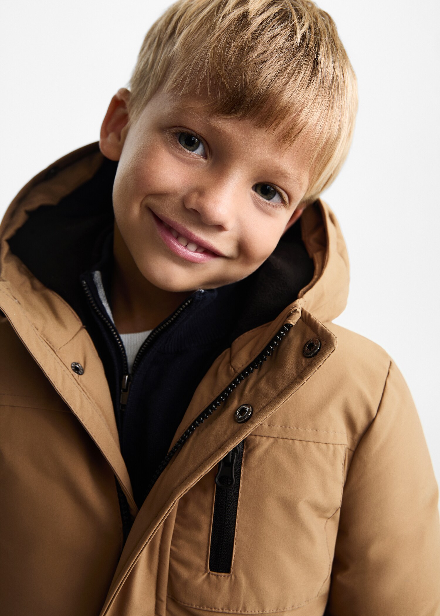 Steppanorak mit Fleece-Innenfutter - Mittlere Ansicht