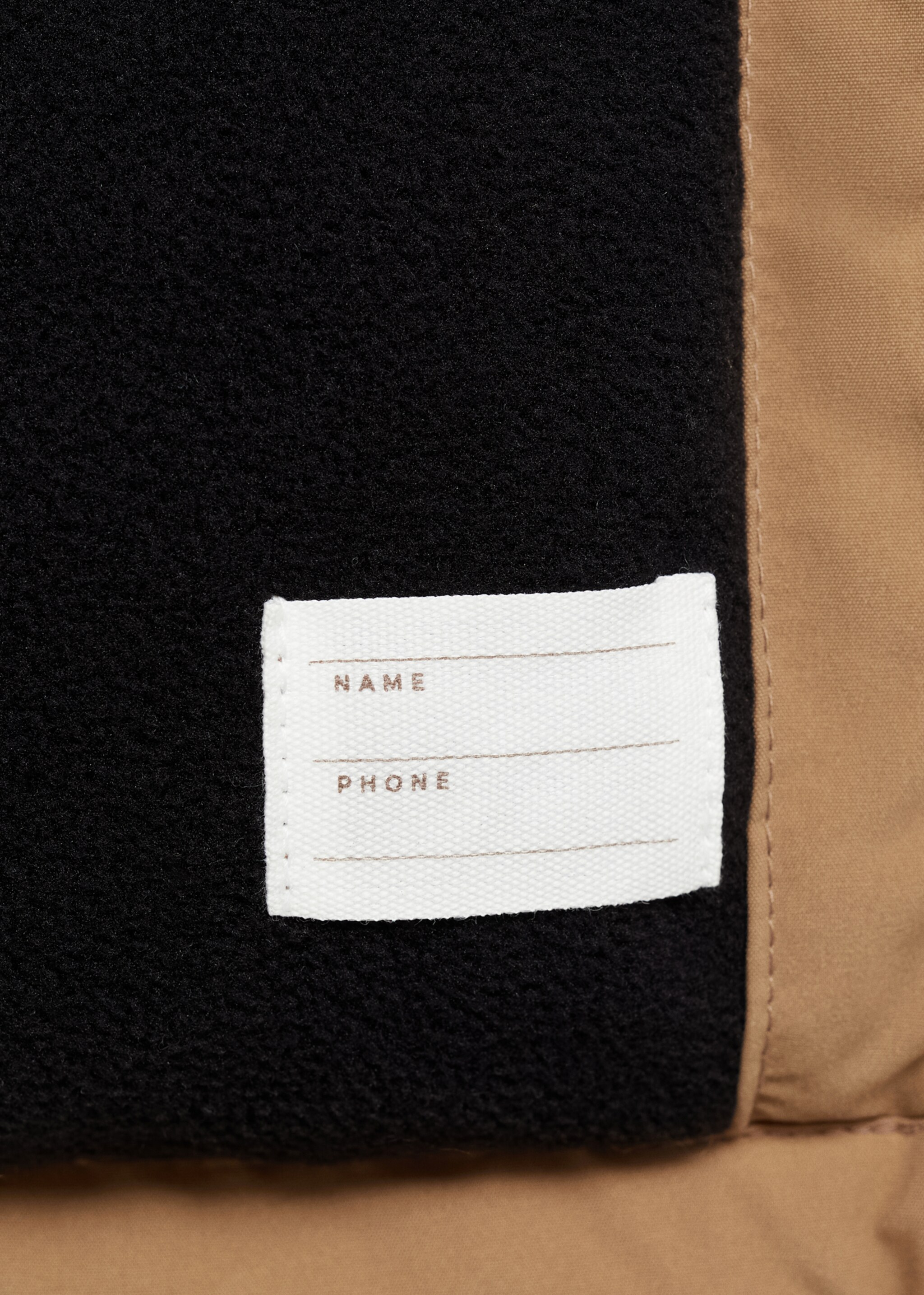 Anorak matelassé intérieur polaire - Détail de l'article 8, Tabac. Ref: 77086731-00.
