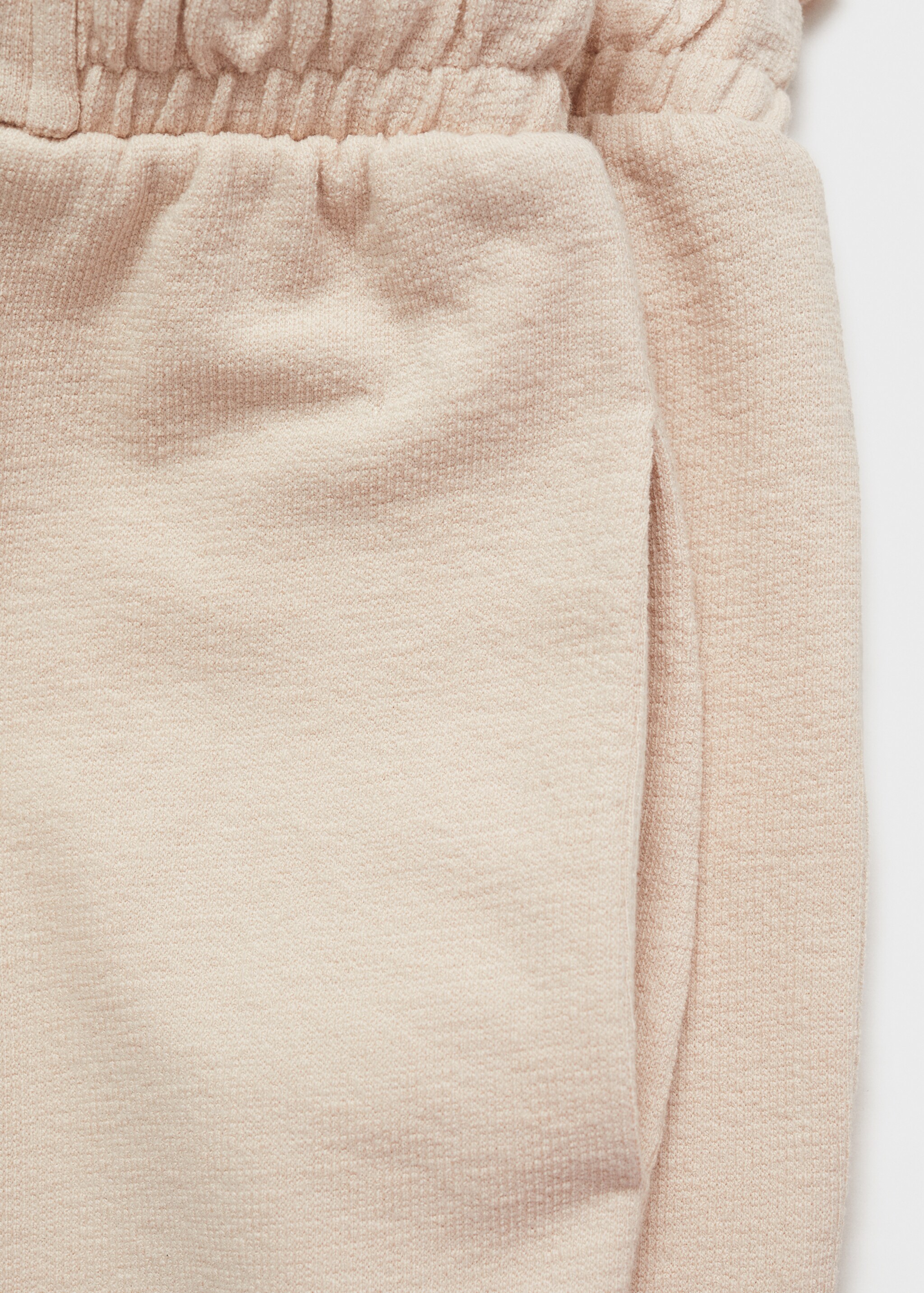 Wideleg-Baumwollhose - Detail des Artikels 0, Sandfarben. Ref: 77086734-00.