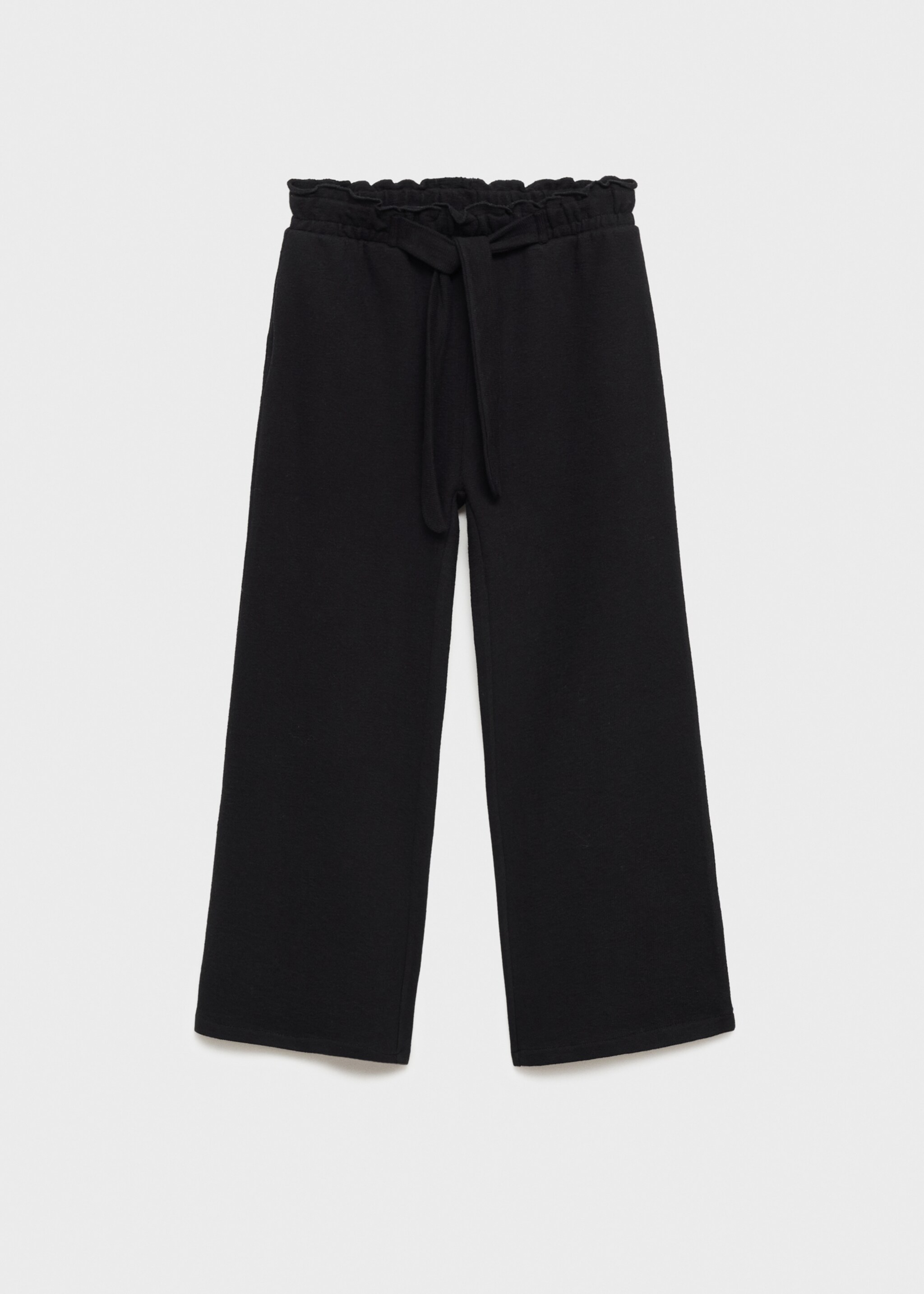 Pantalón wideleg algodón - Artículo sin modelo, Negro. Ref: 77086734-00.