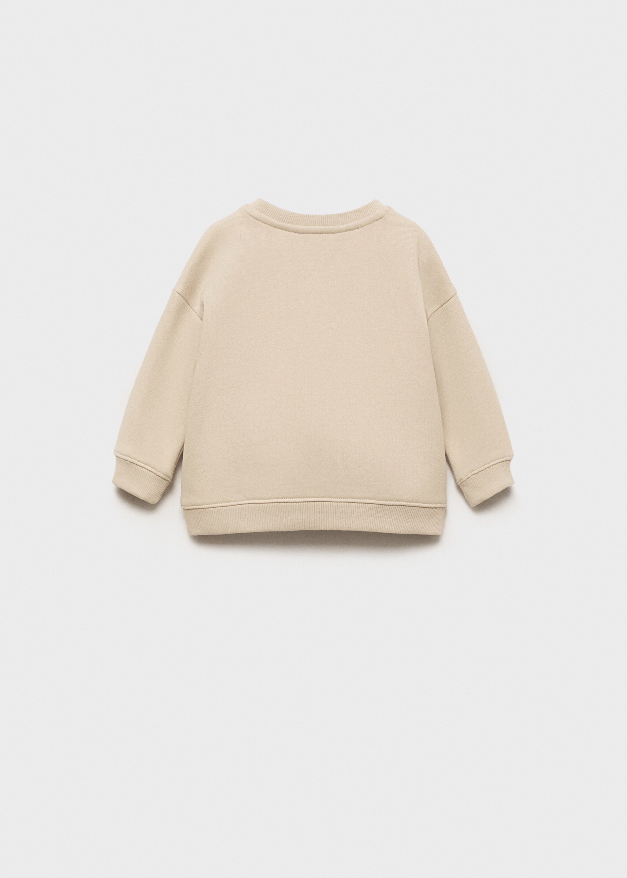 Path print sweatshirt - Reverse of the article, Sand. Ref: 77086735-00.