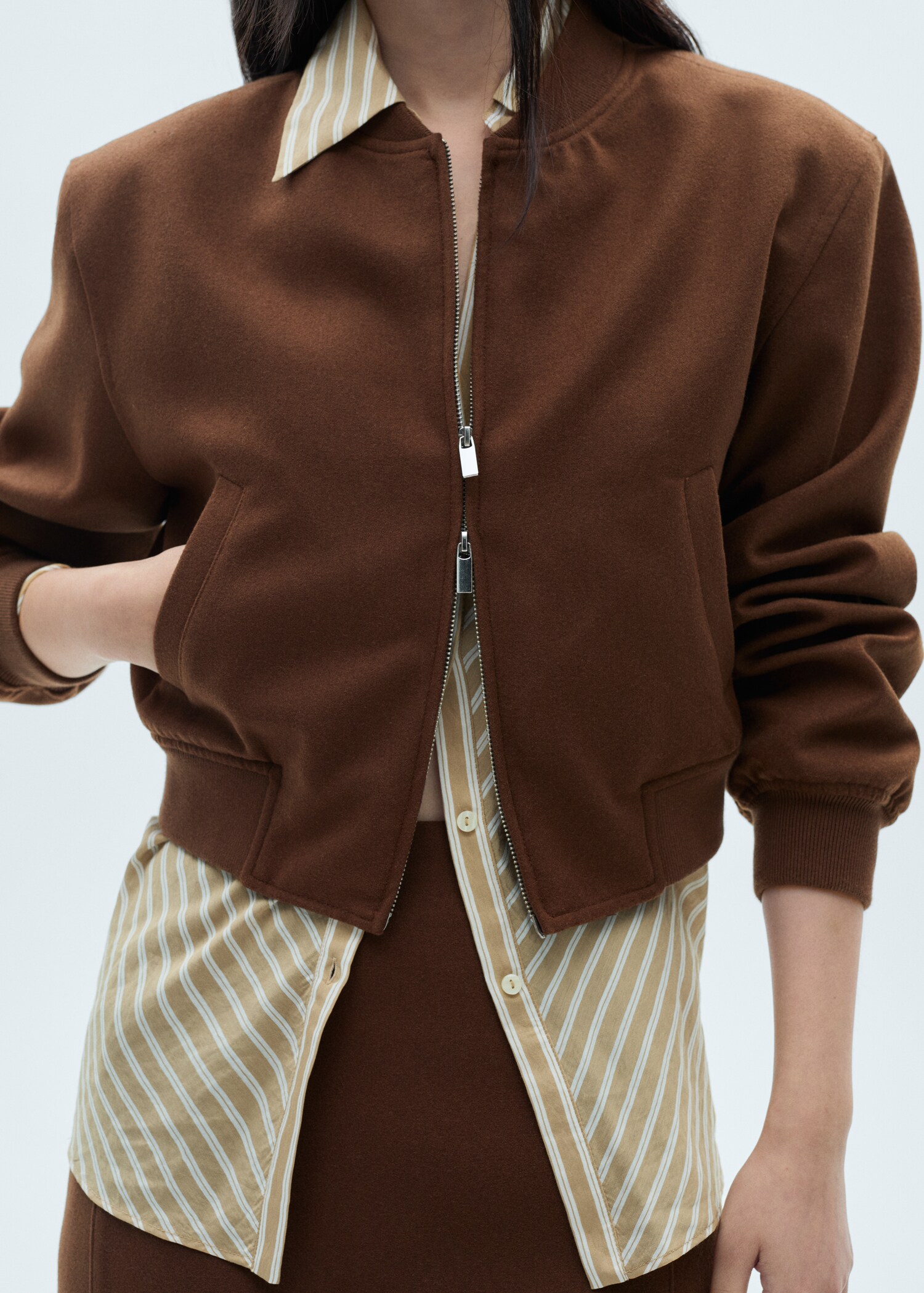 Bomberjacke aus Wolle - Detail des Artikels 6