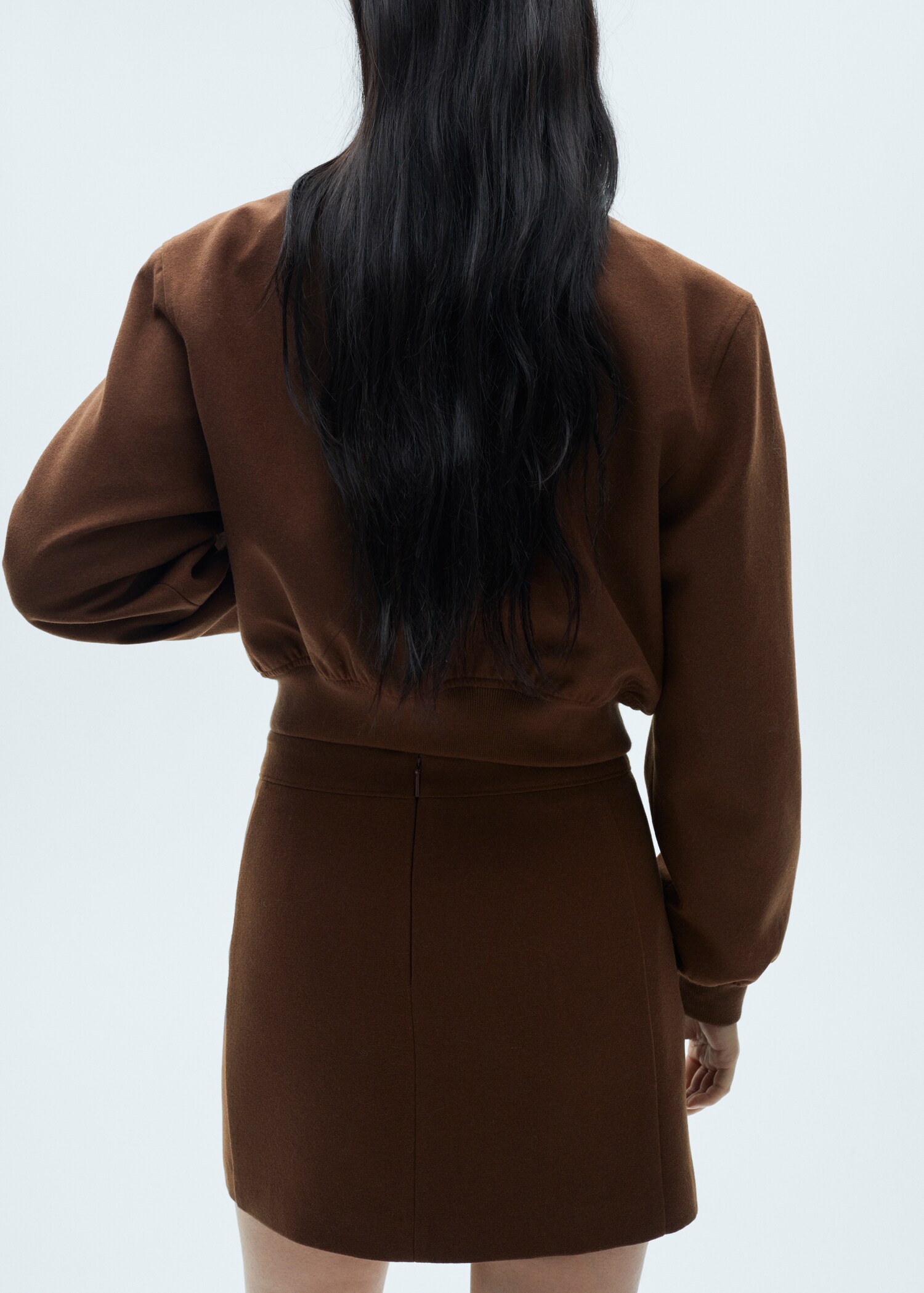 Bomberjacke aus Wolle - Rückseite des Artikels