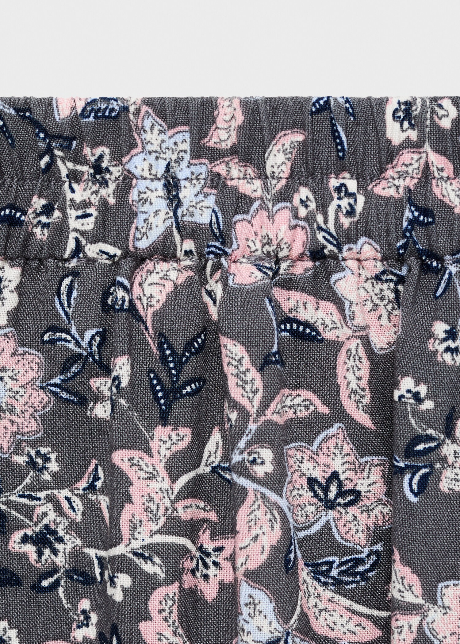 Slit floral skirt - Details of the article 0
