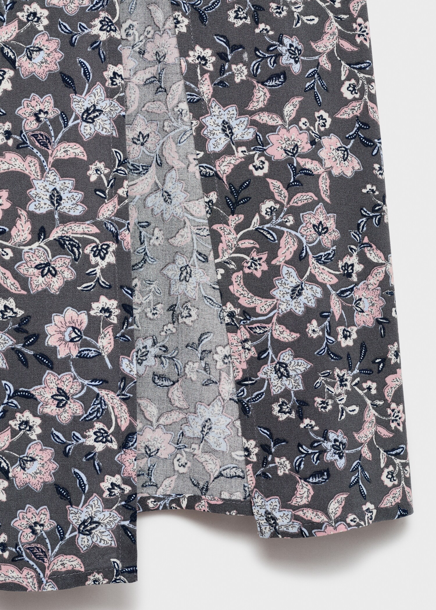 Slit floral skirt - Details of the article 8