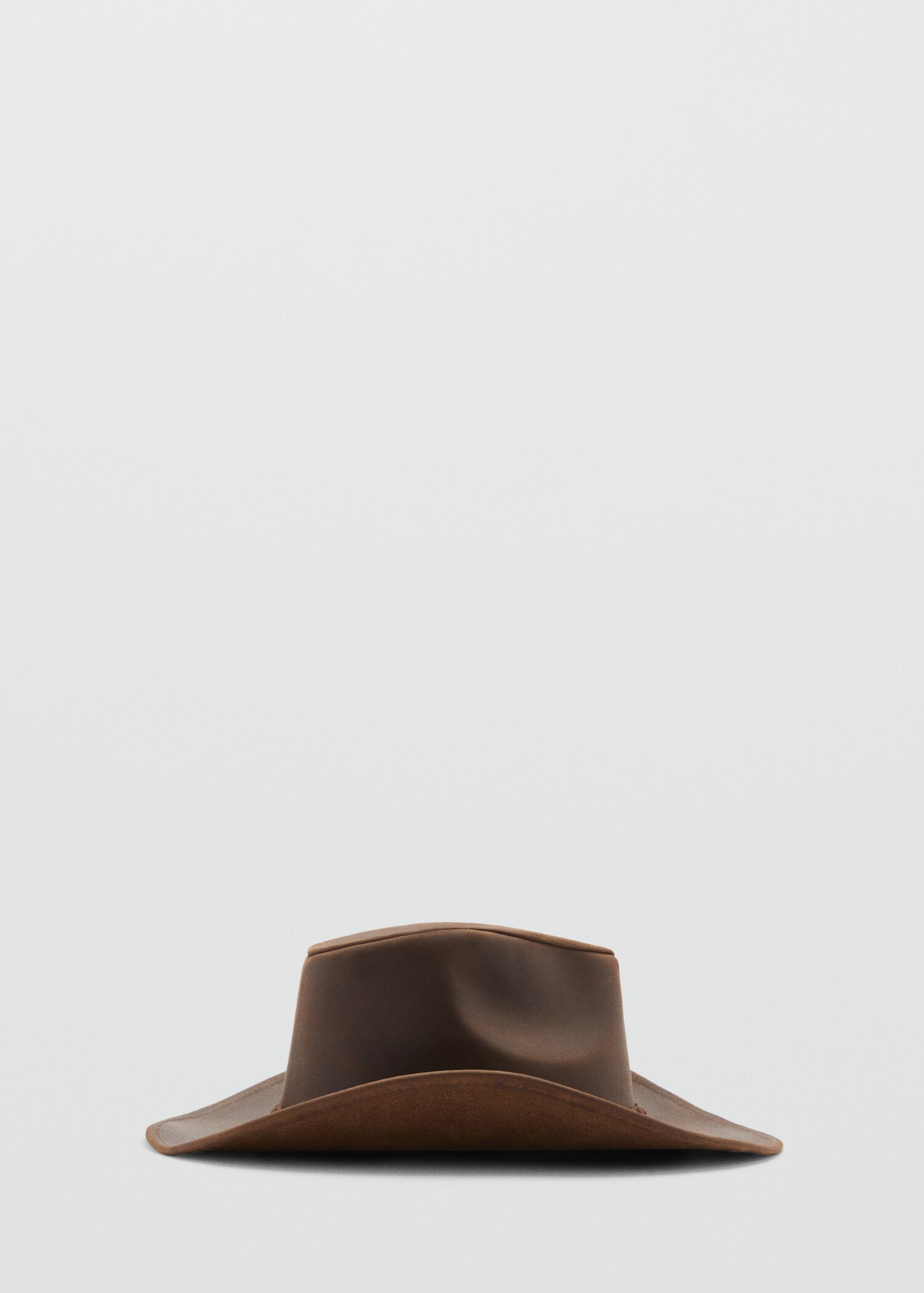 Leather hat with braided detail - Article without model