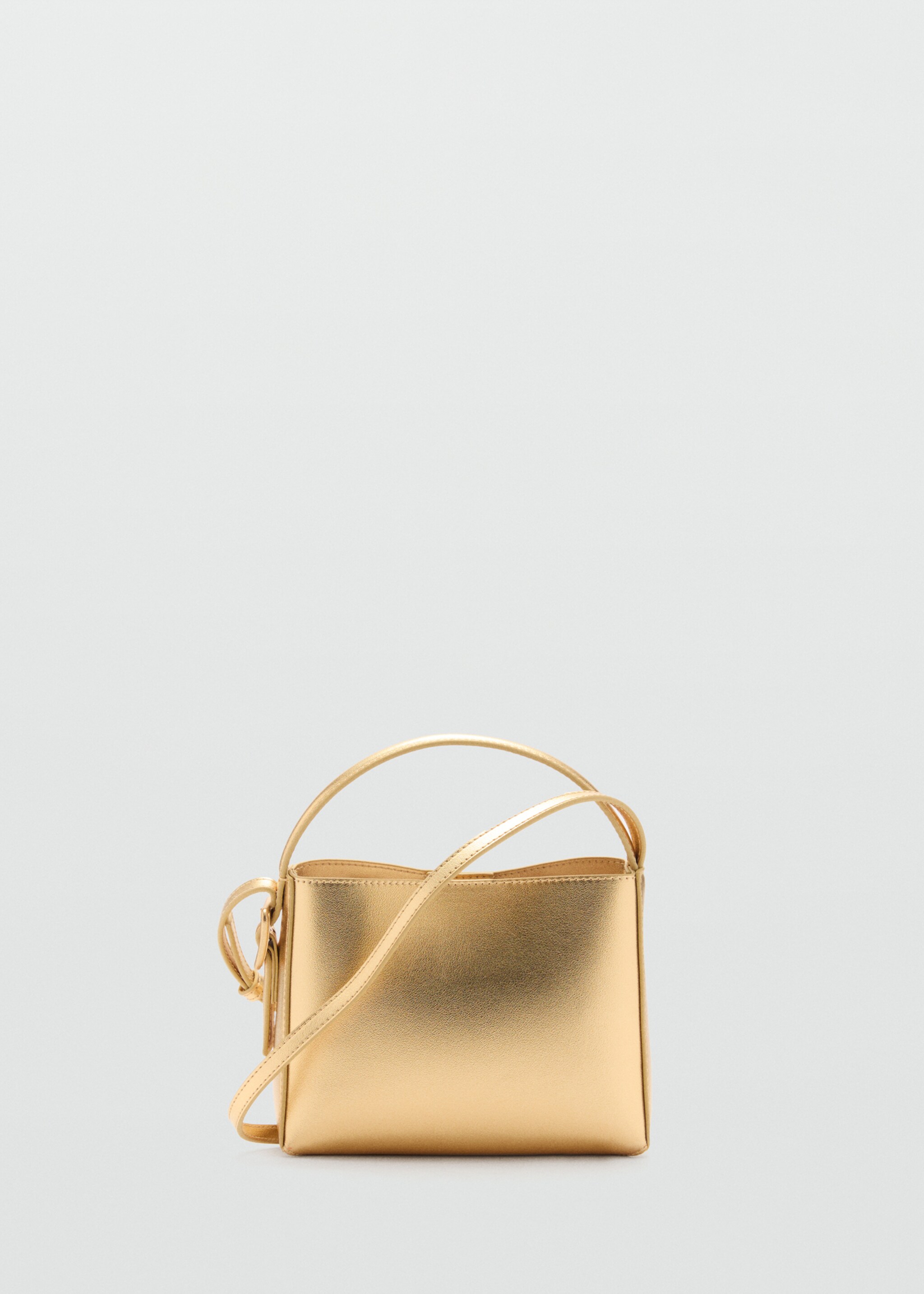 Metallic mini-shopper bag - Article without model, Gold. Ref: 77086745-00.