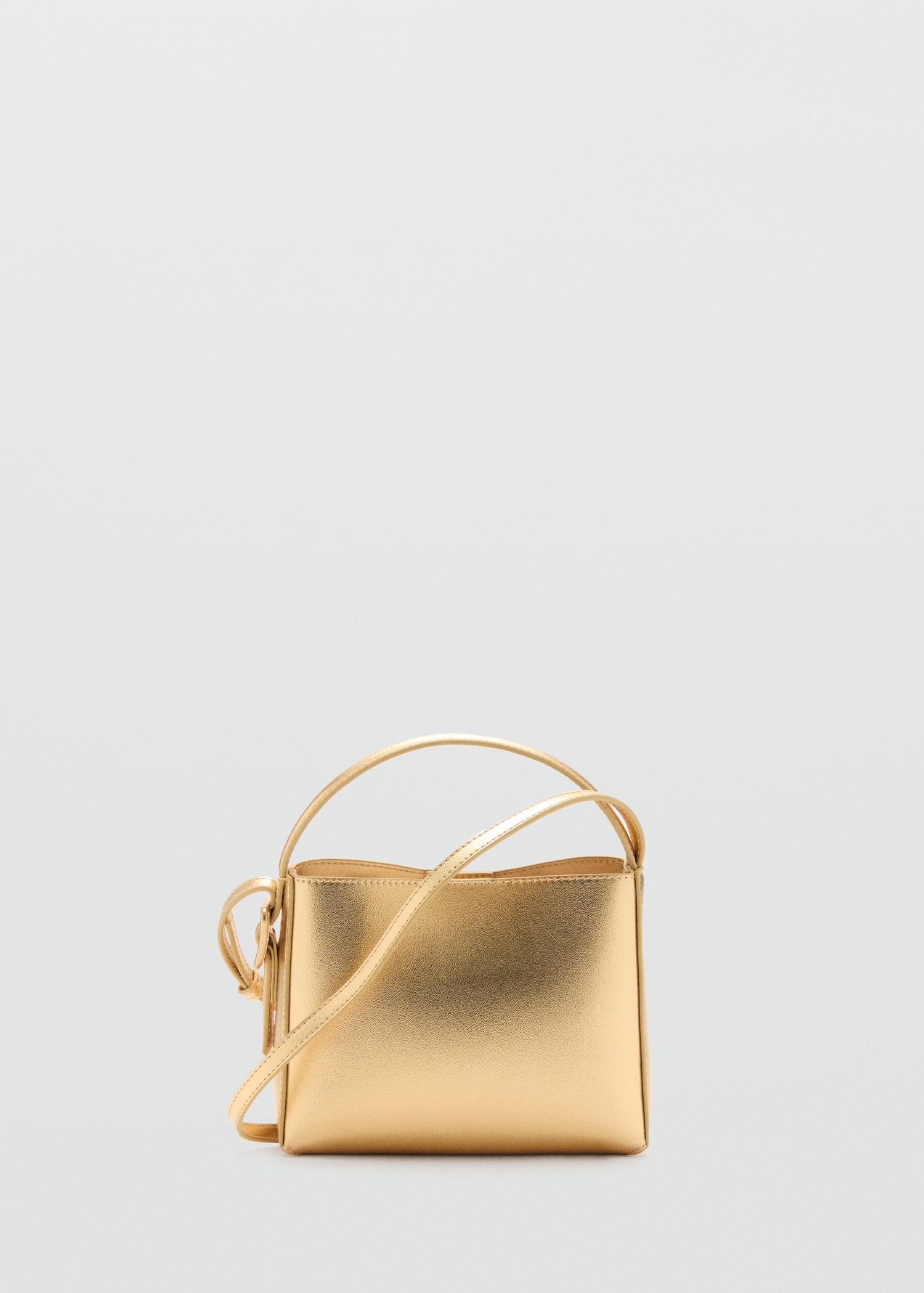 Damen Handtasche Kleine Goldene Handtasche Metallisierte Mini