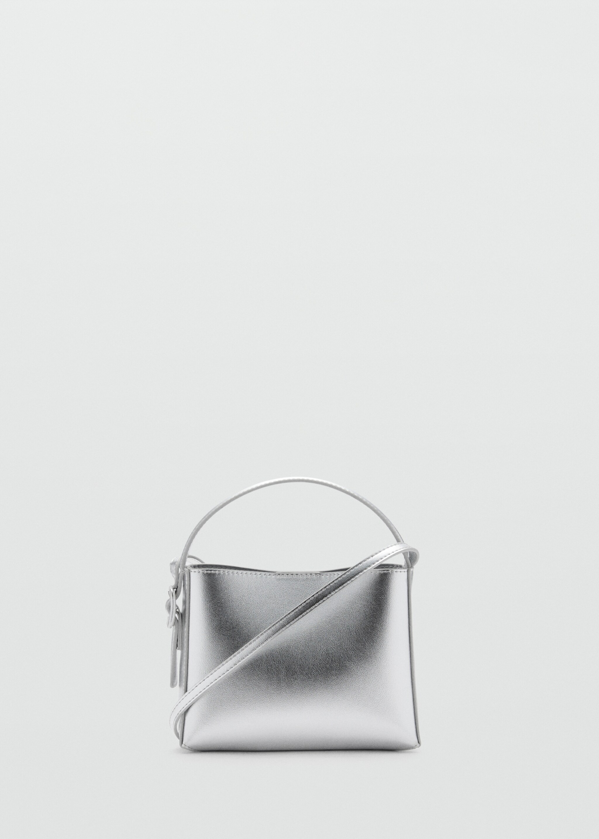 Metallic mini-shopper bag - Article without model, Silver. Ref: 77086745-00.