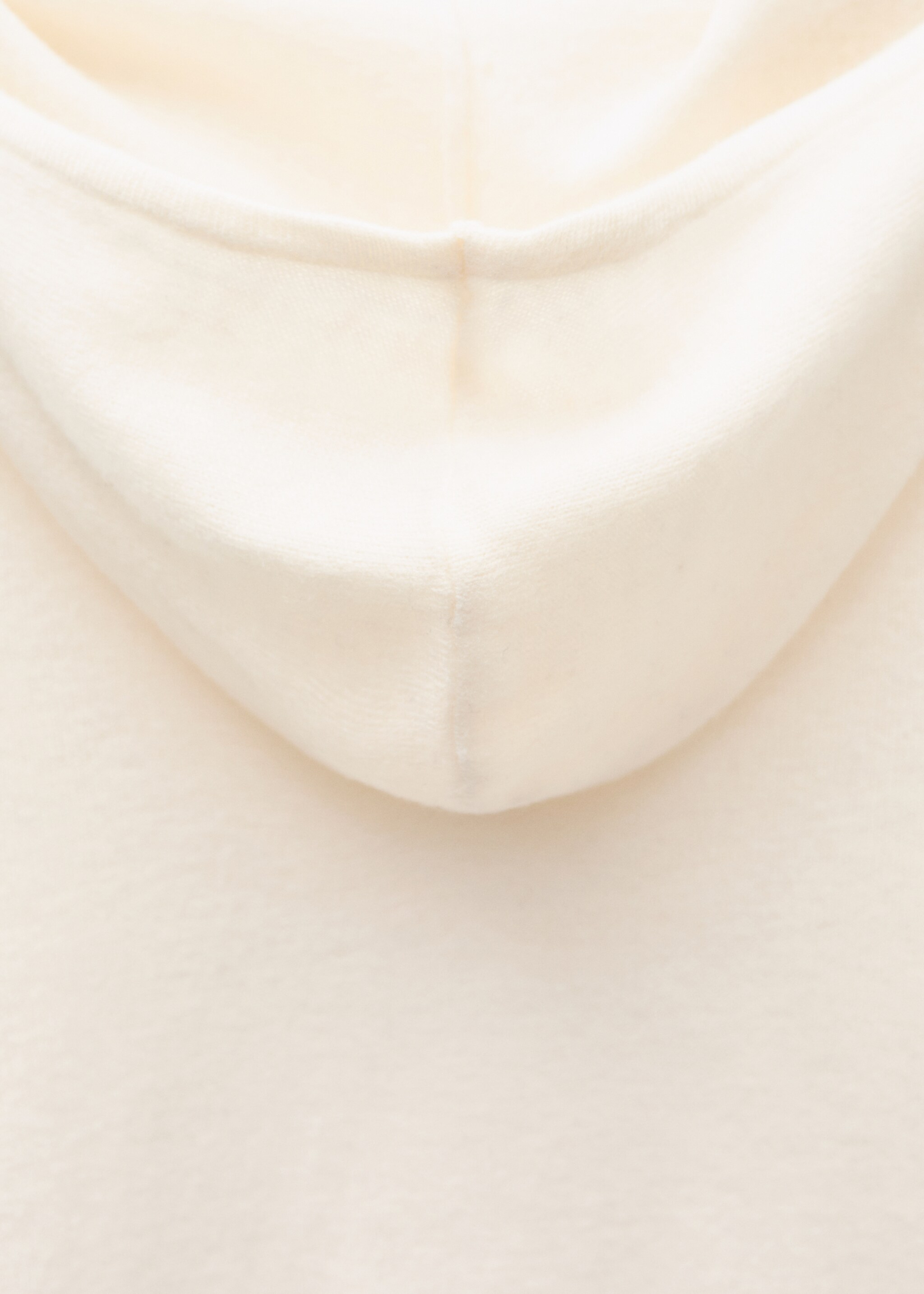 Tröja 100 % ull huva - Detaljer om artikeln 8, Rå. Ref: 77086746-00.