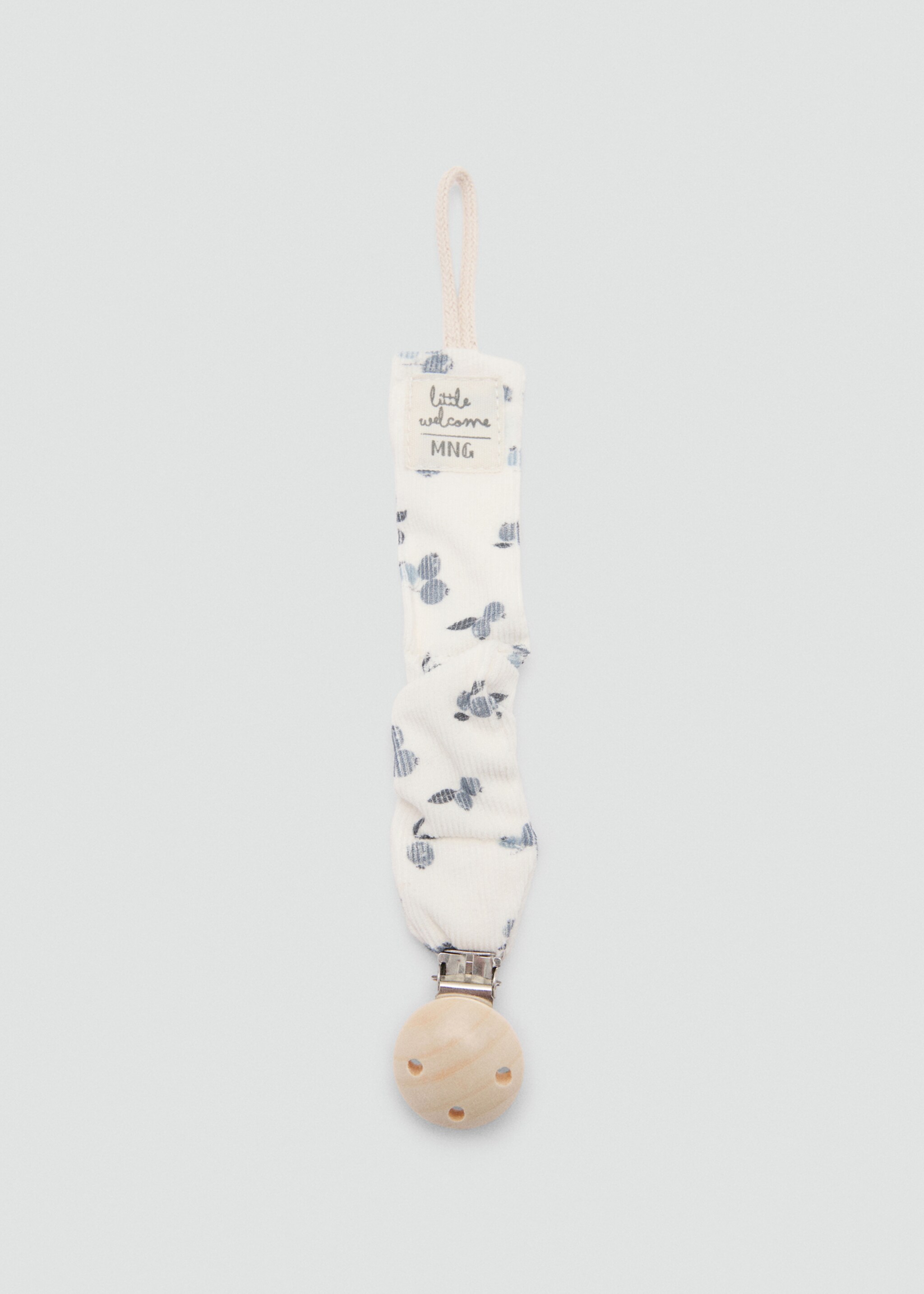 Printed brooch pacifier holder - Article without model, Off White. Ref: 77086748-00.