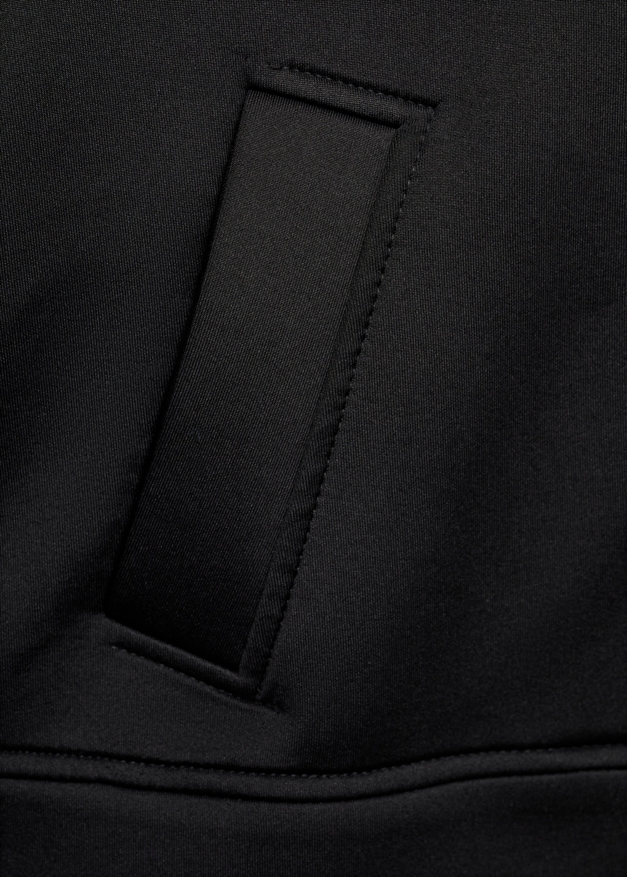 Cropped jacket with pockets - Details of the article 0, Black. Ref: 77086755-00.