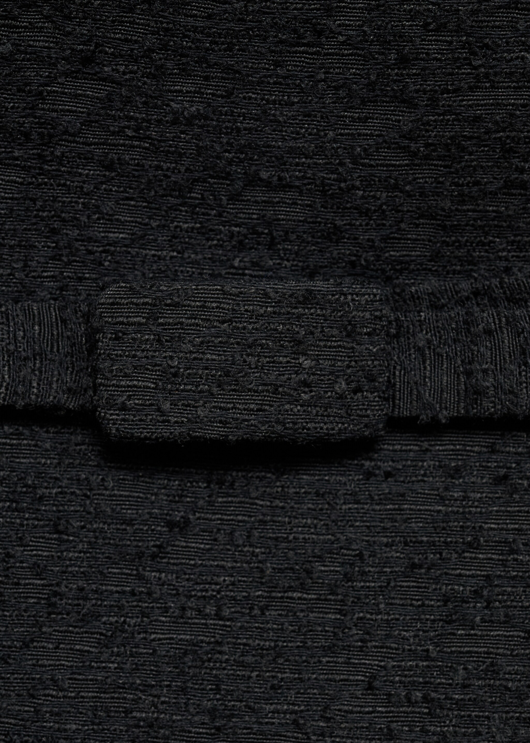 Tweed-Minirock mit Ziergürtel - Detail des Artikels 8, Schwarz. Ref: 77086759-00.