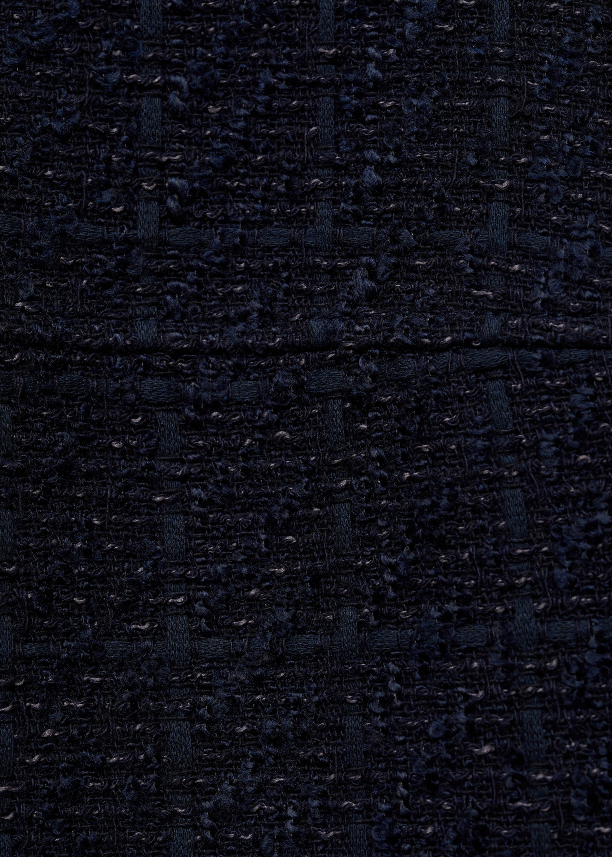Vestido corto tweed - Detalle del artículo 0, Azul marino oscuro. Ref: 77086764-00.