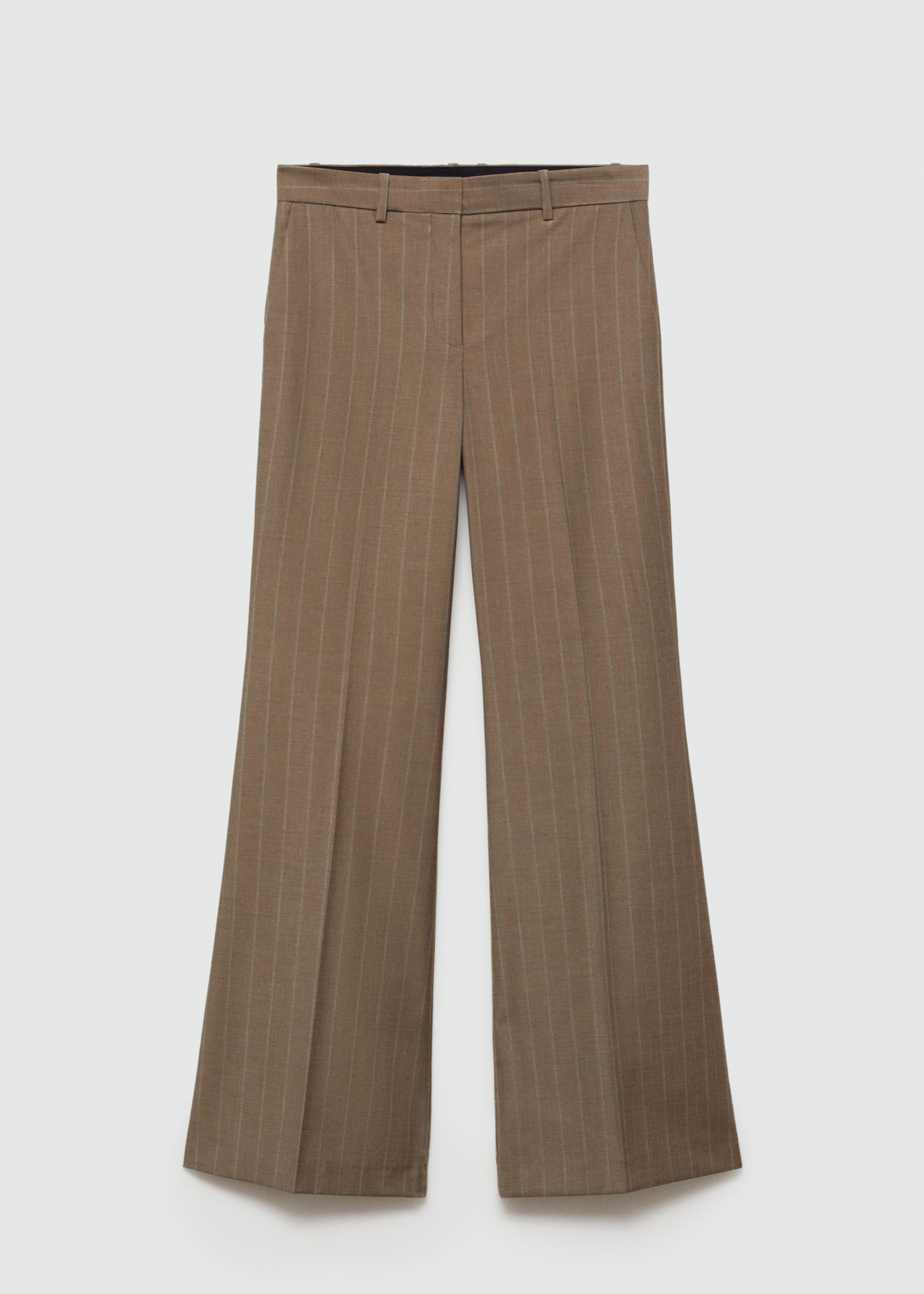 Flared krijtstreepbroek - Artikel zonder model, Open beige. Ref: 77087113-00.