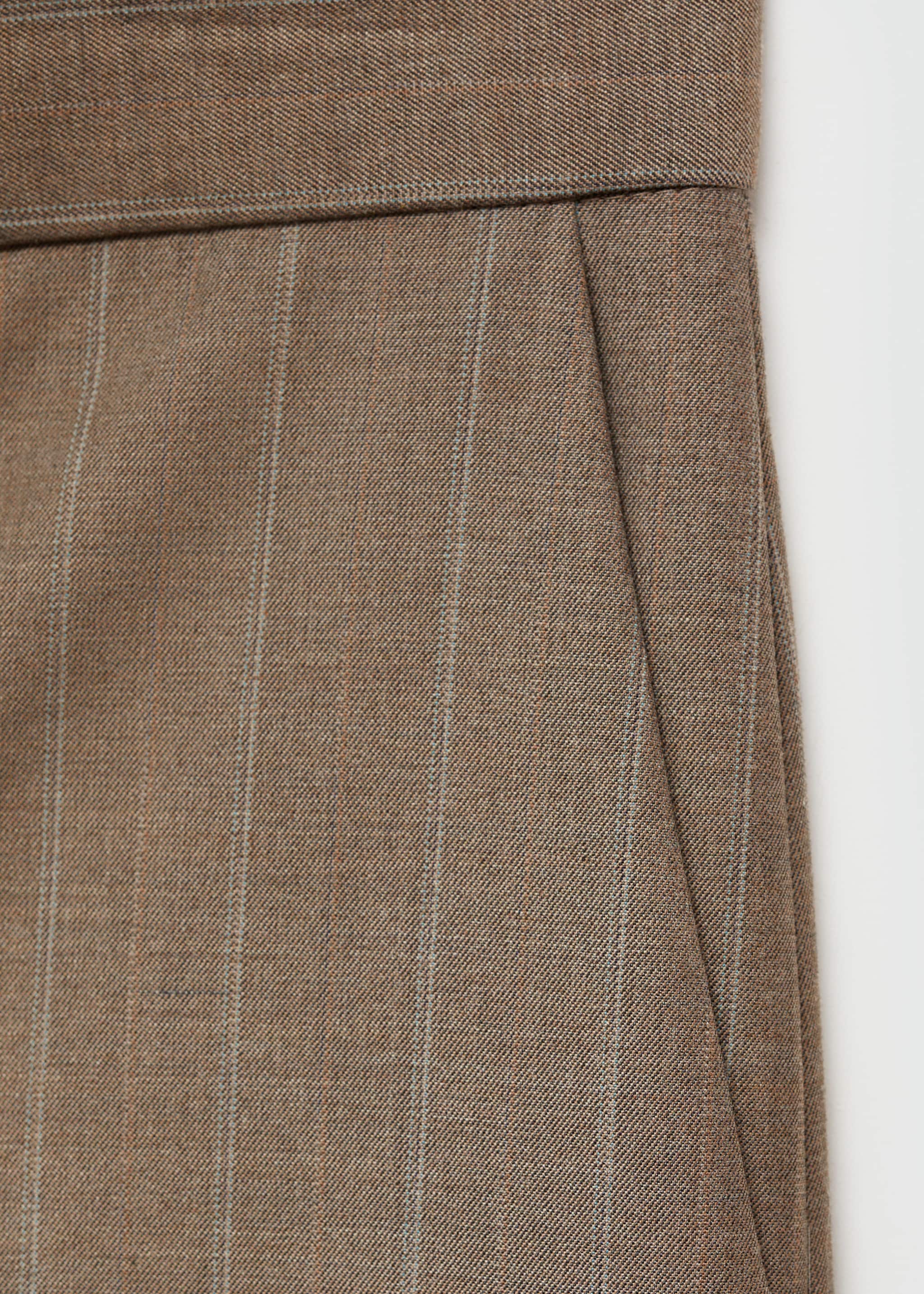 Flared krijtstreepbroek - Detail van het artikel 0, Open beige. Ref: 77087113-00.