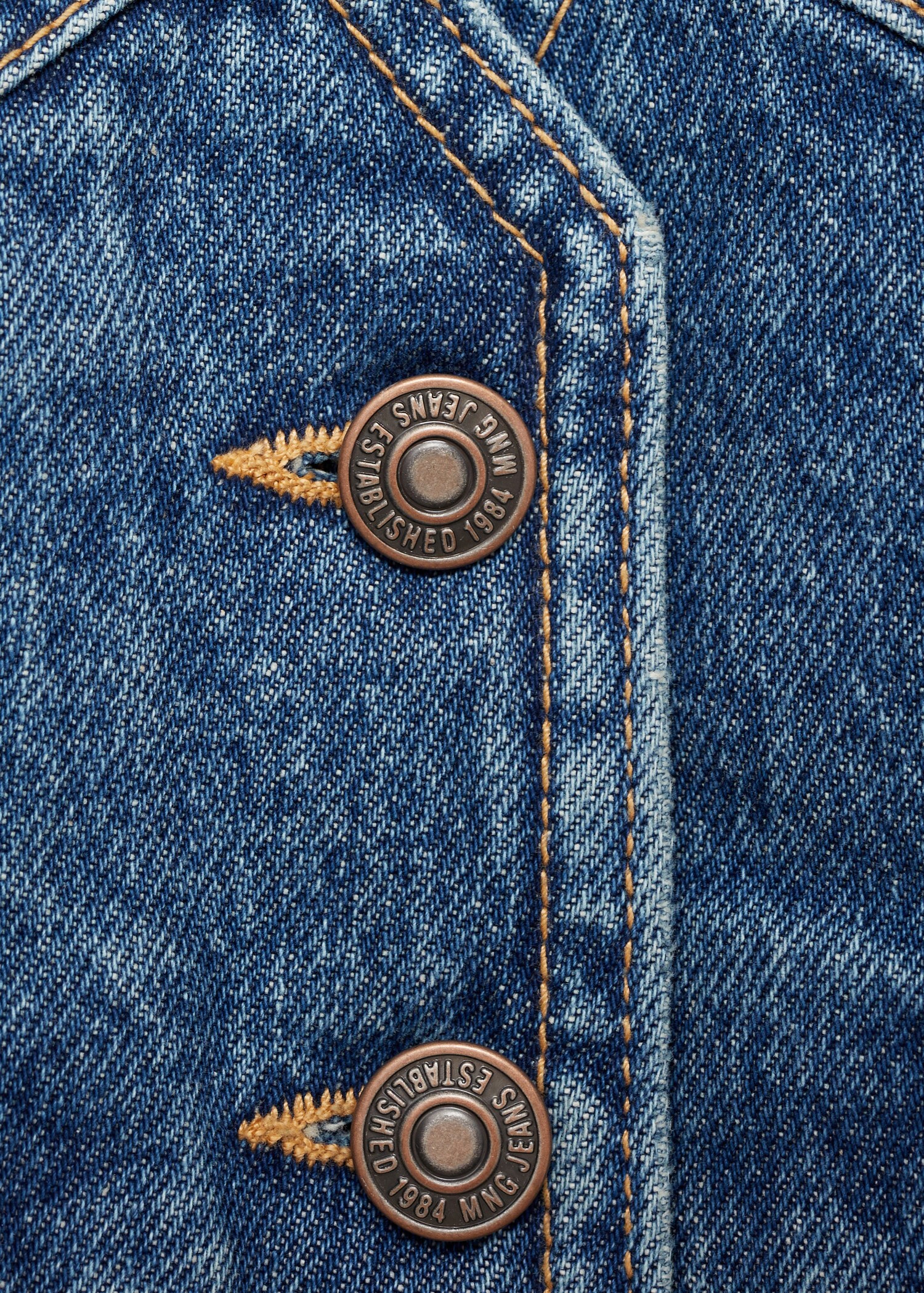 Jeansweste mit Kontrastdetails - Detail des Artikels 8