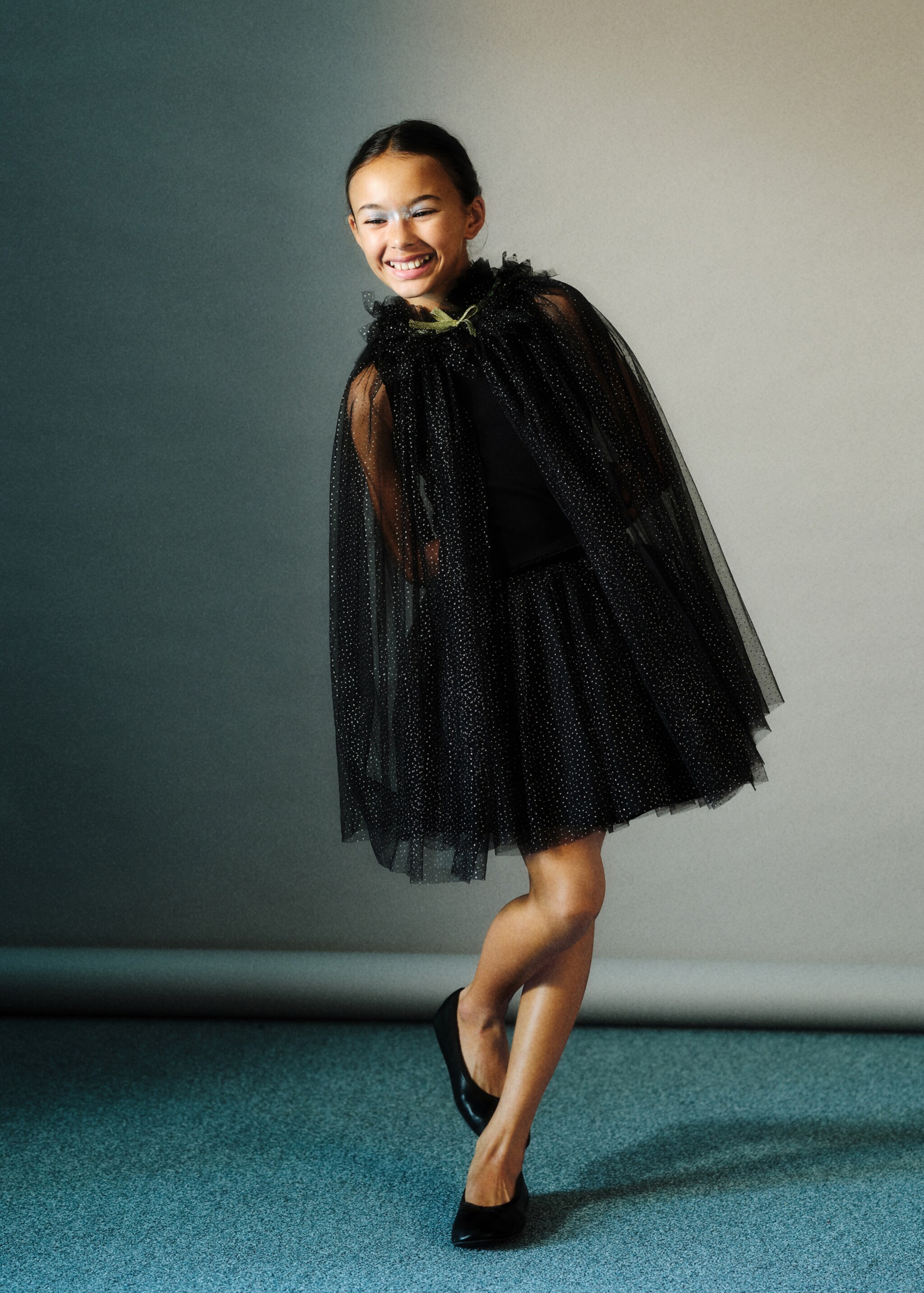 Cape déguisement tulle - Détail de l'article 5, Noir. Ref: 77087125-00.