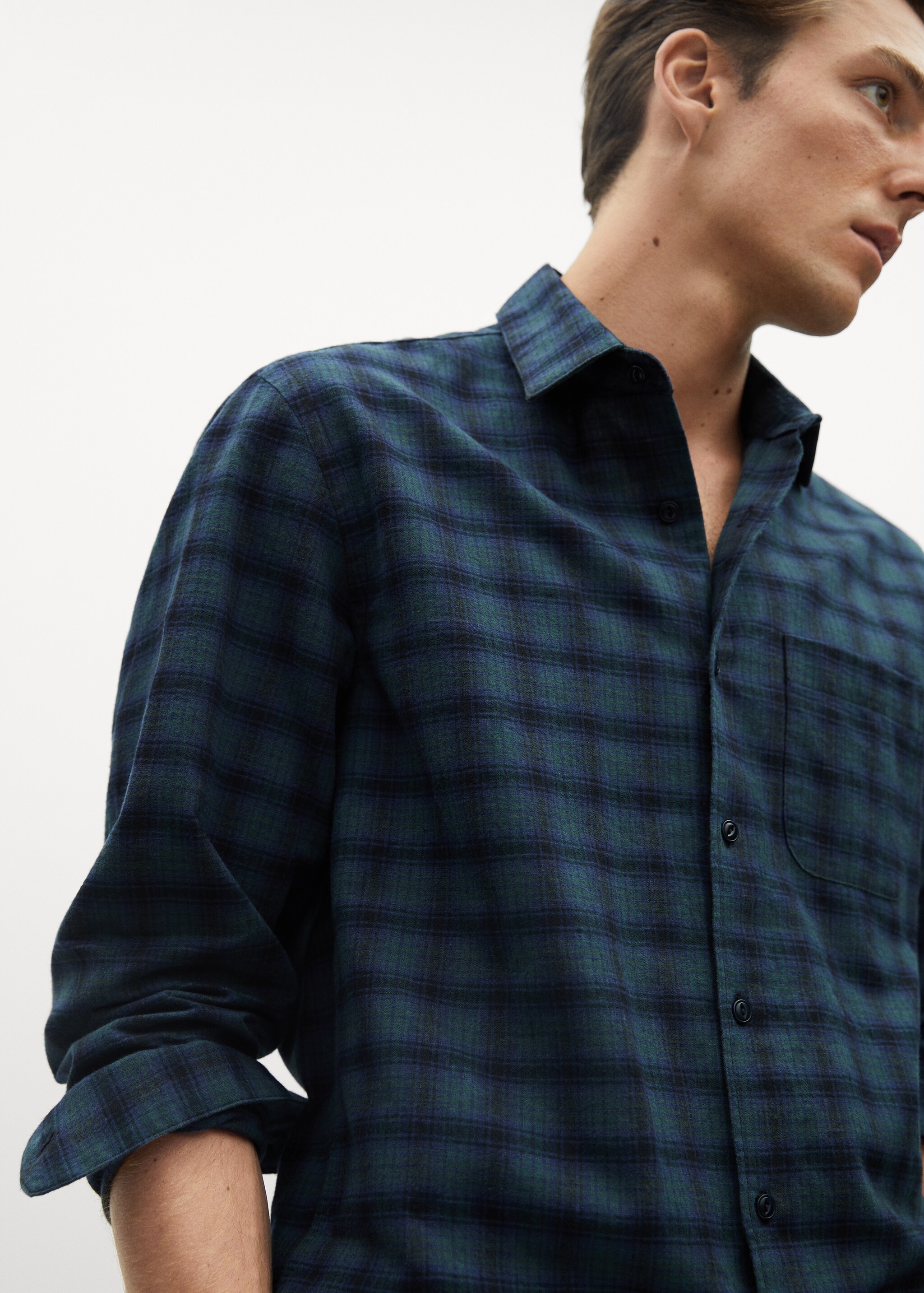 Košile regular fit flanelová kostkovaná - Detail zboží 2