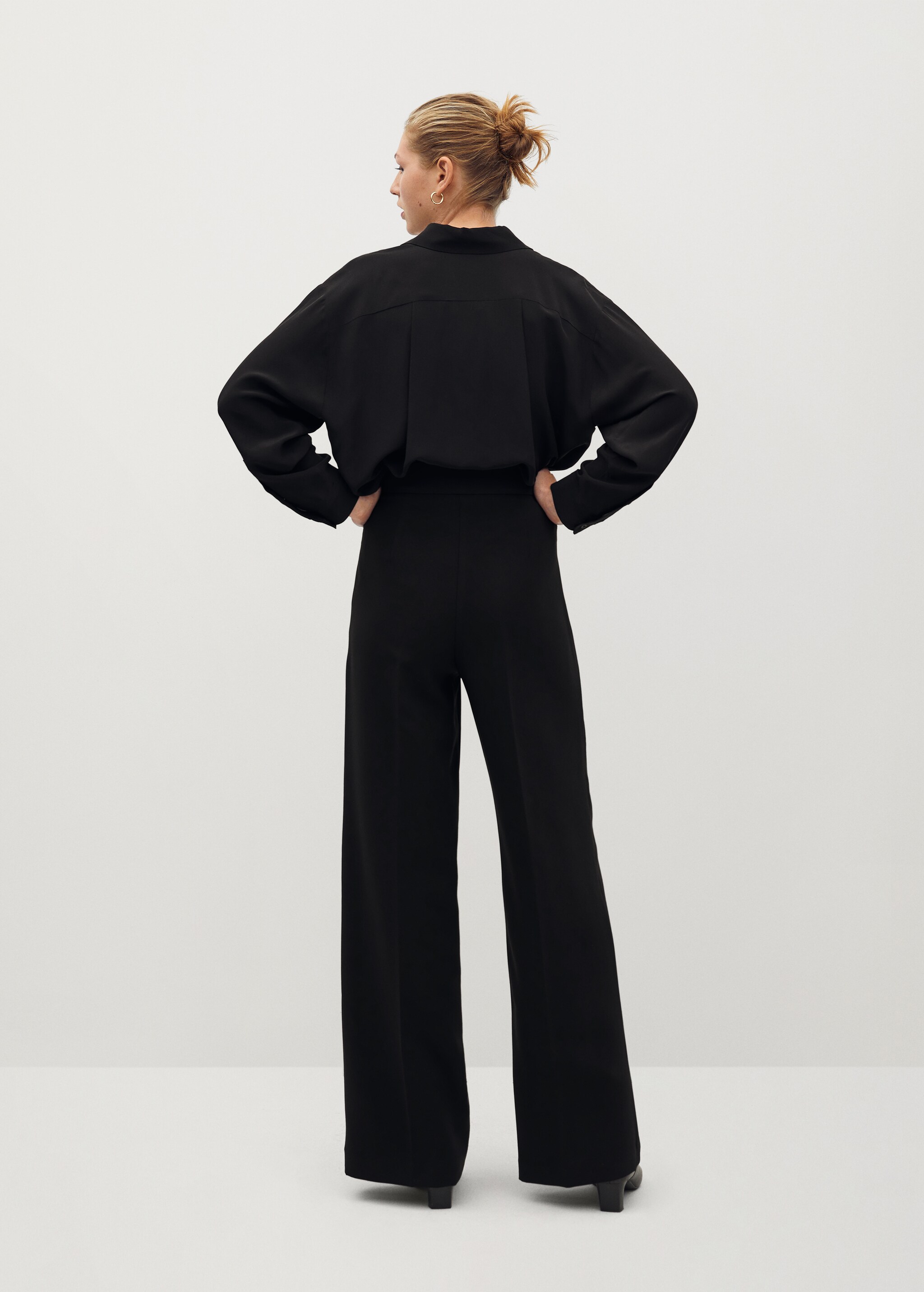Flowy palazzo trousers - Reverse of the article