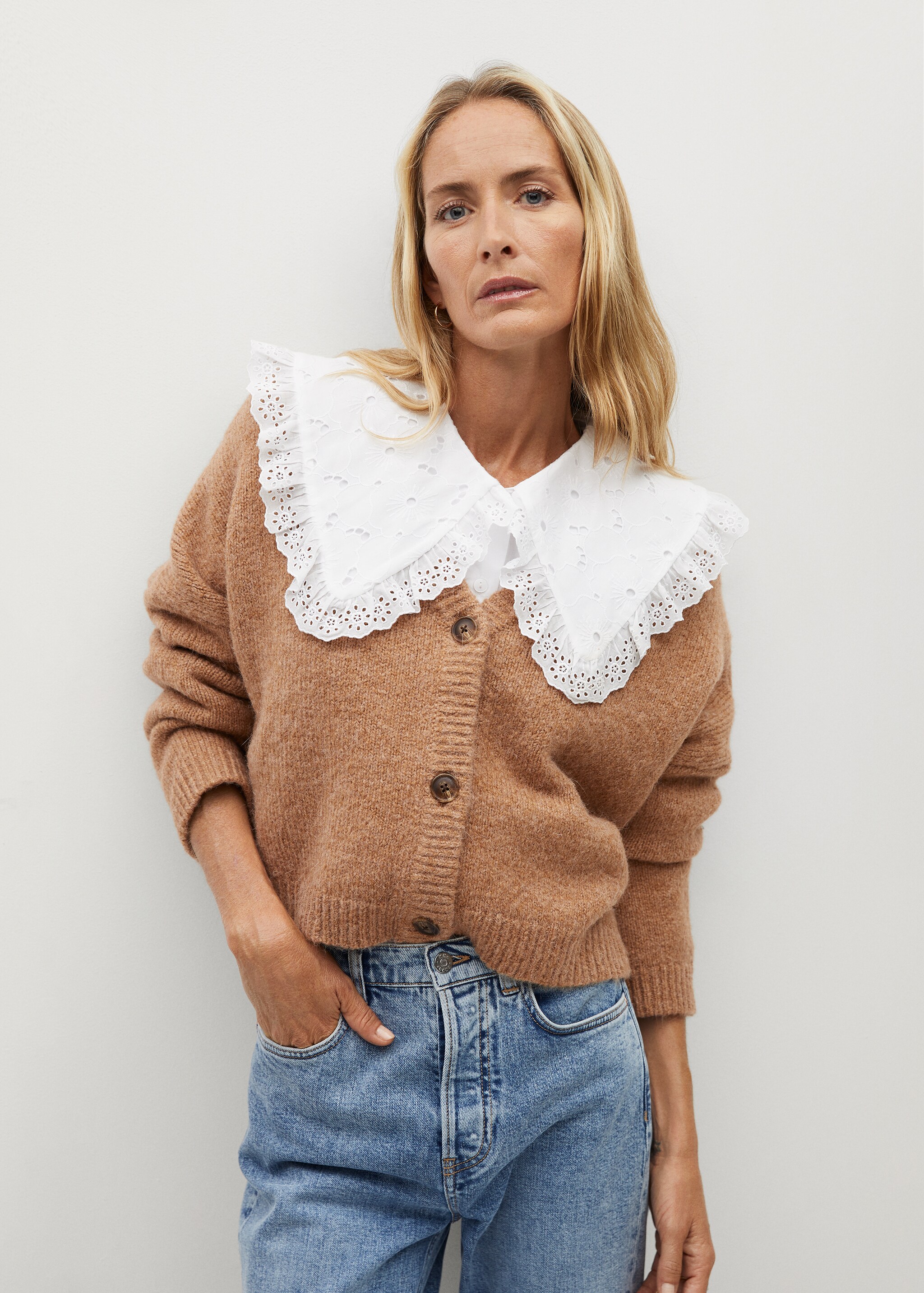 Button knit cardigan - Medium plane