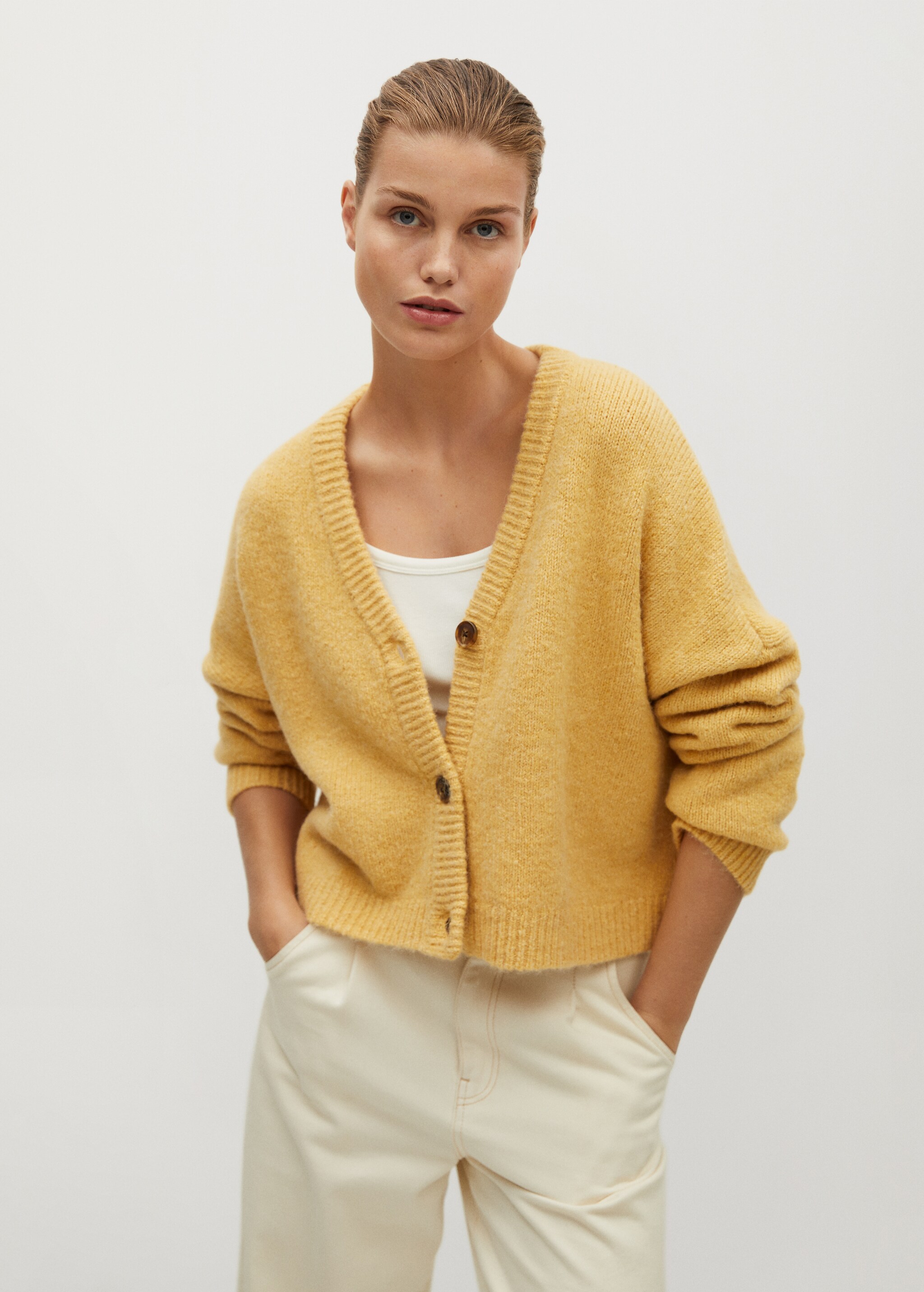 Button knit cardigan - Medium plane