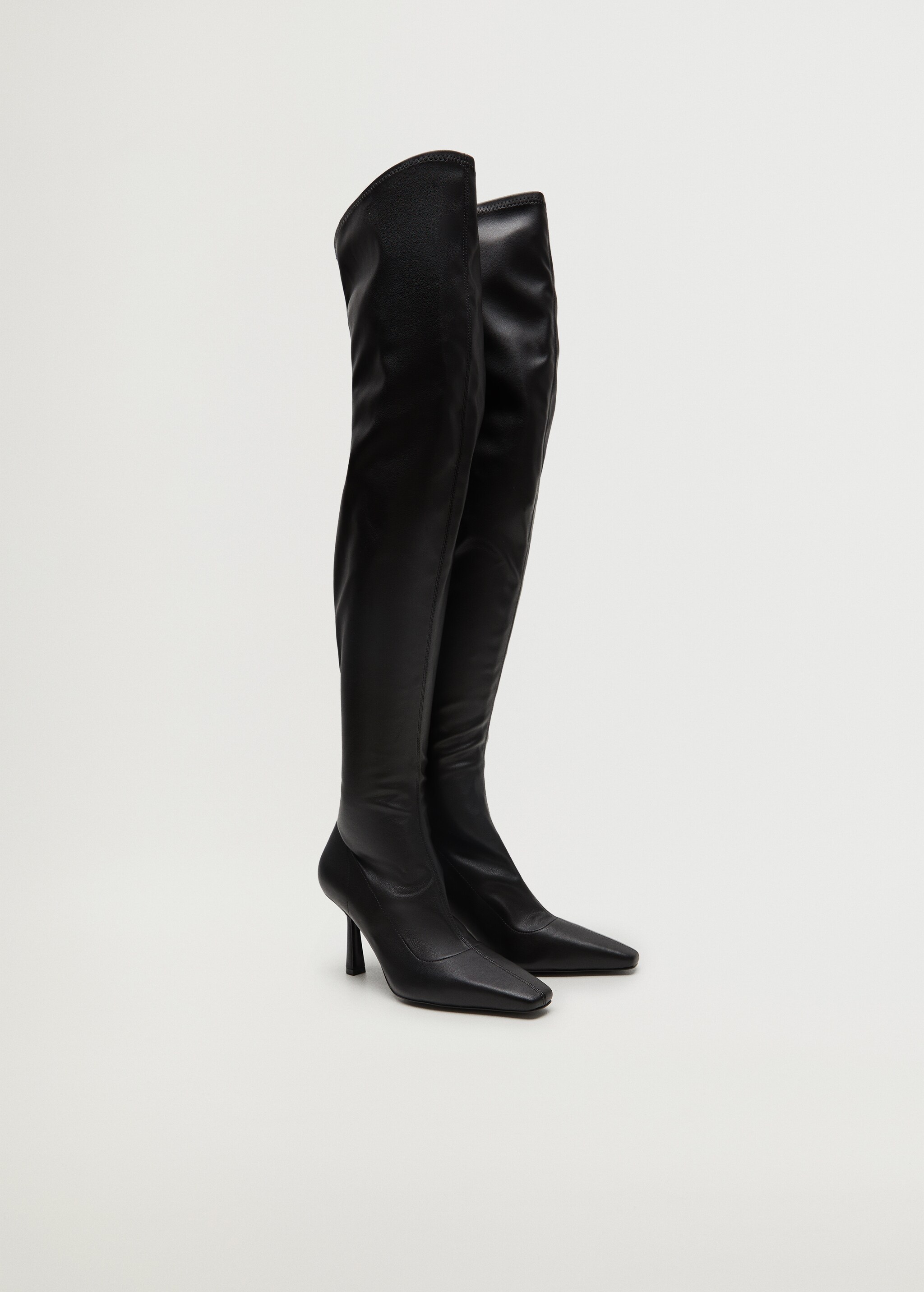 Elastic high heel boots - Medium plane