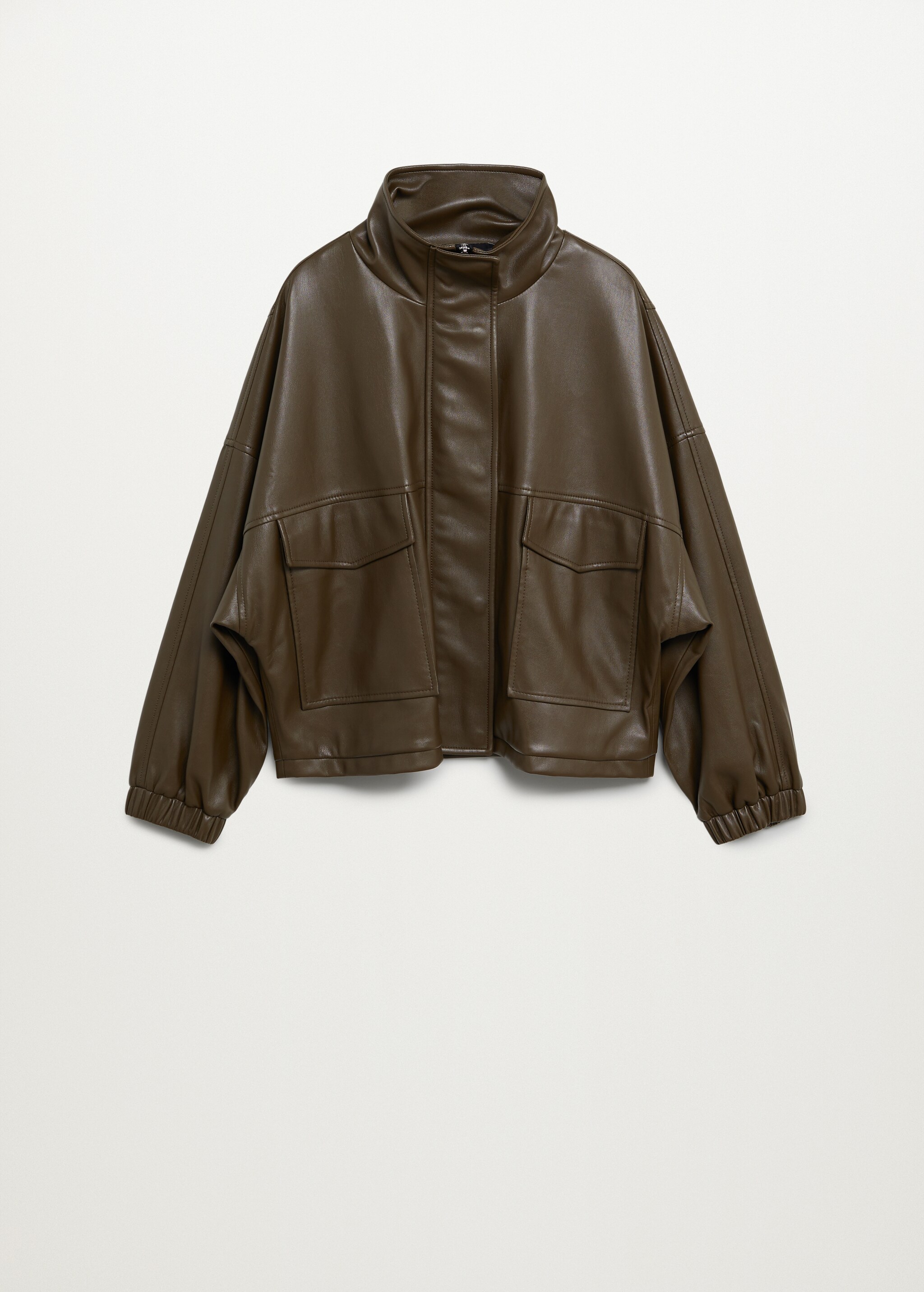 Cazadora oversize efecto piel - Artículo sin modelo