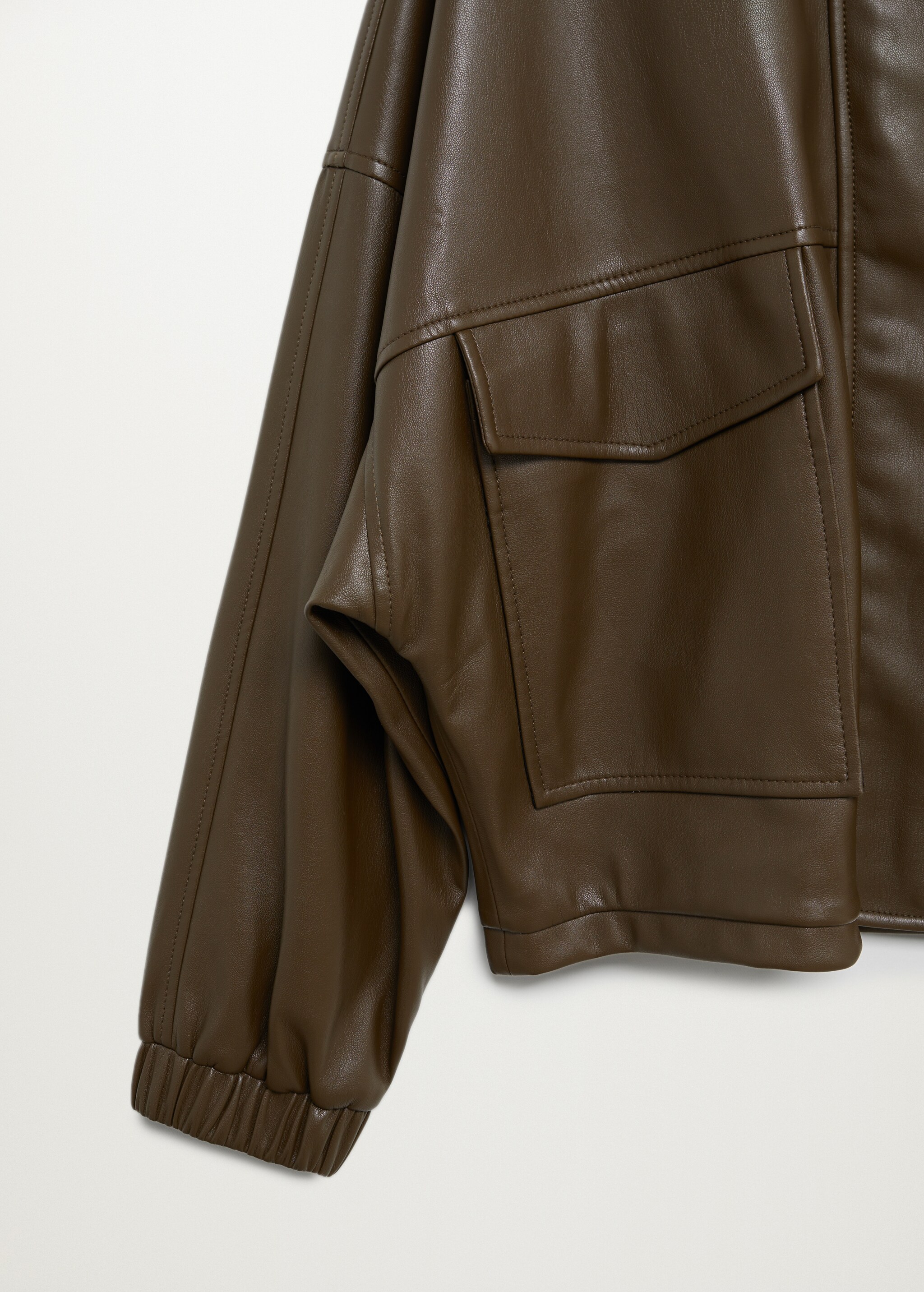Cazadora oversize efecto piel - Detalle del artículo 8