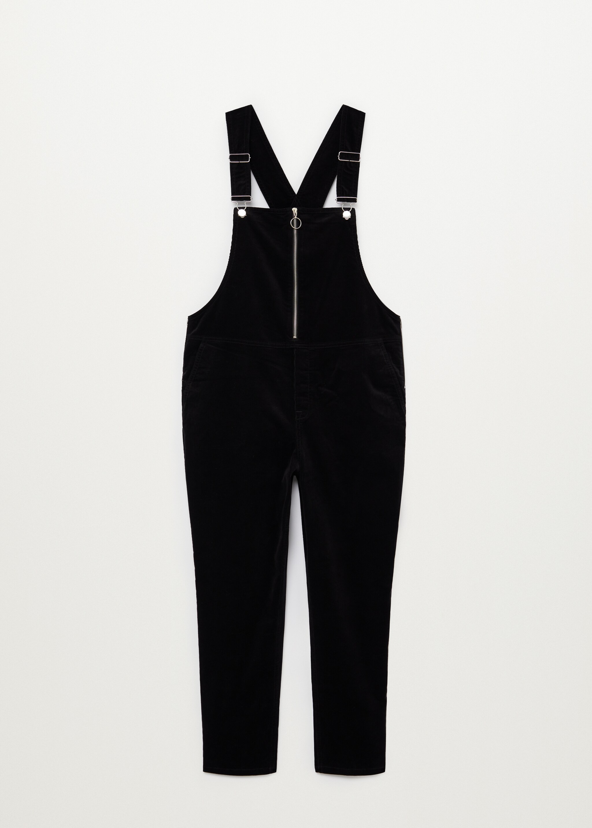 Long corduroy dungarees - Article without model