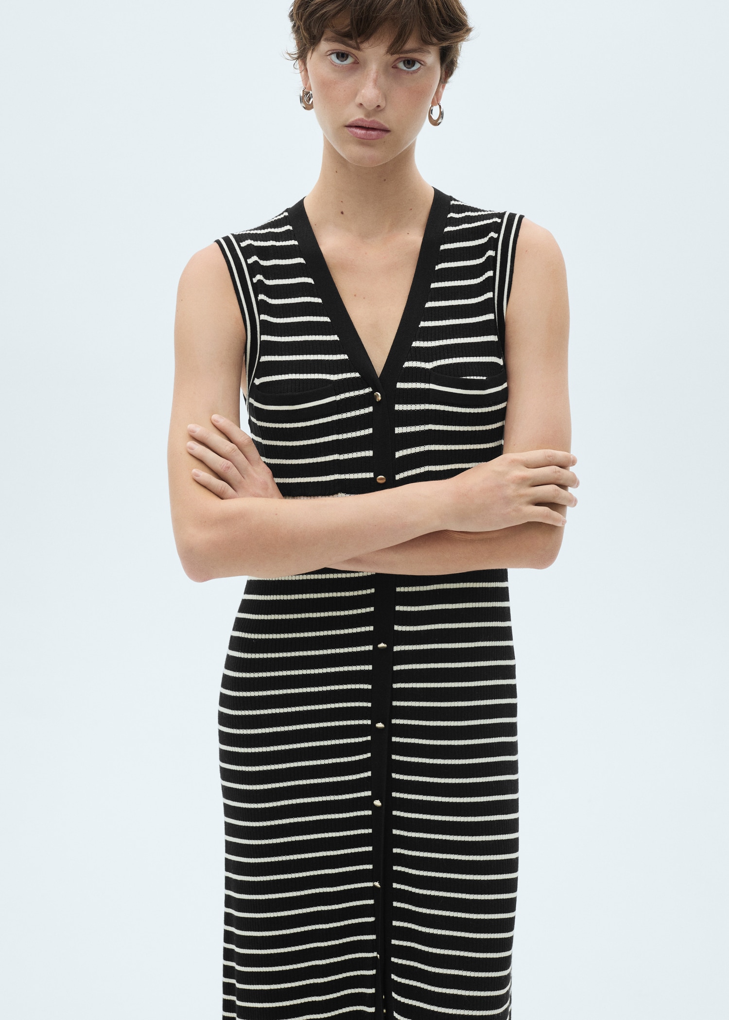 Striped sweater dress - Women | MANGO OUTLET Sweden Striped sweater dress - Women | MANGO OUTLET Sweden