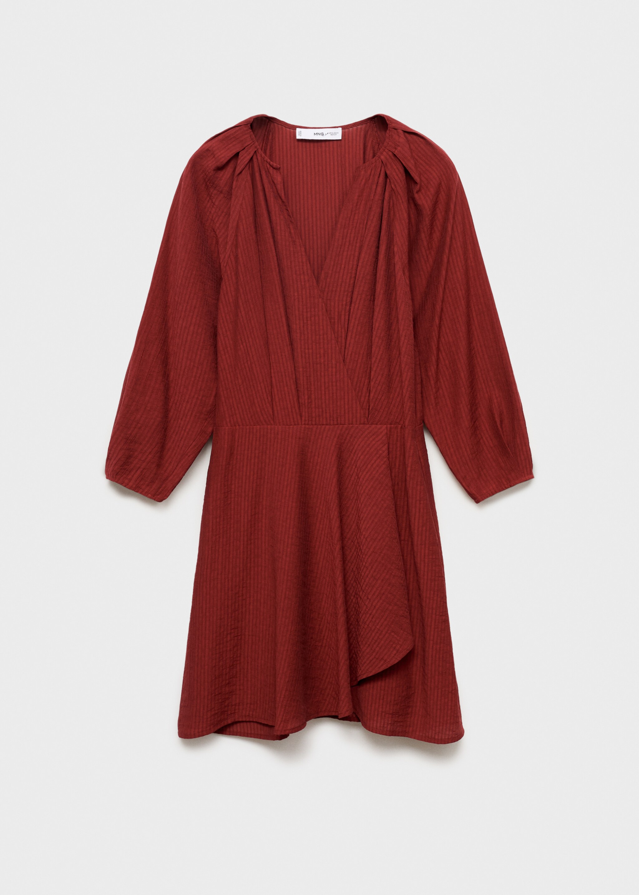 Robe courte texturée - Article sans modèle, Grenat. Ref: 77087645-00.