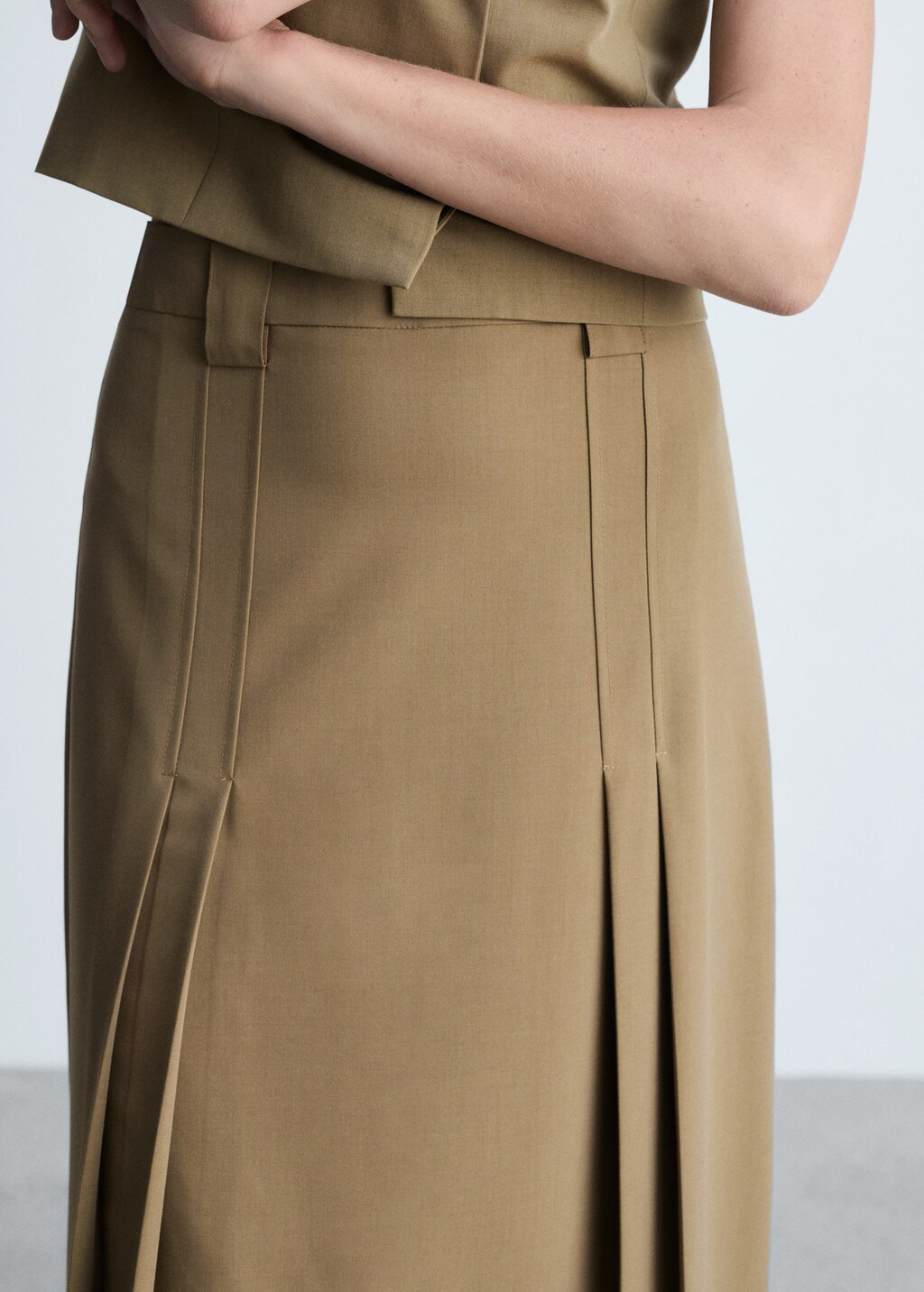 Check suit skirt - Women | MANGO OUTLET USA