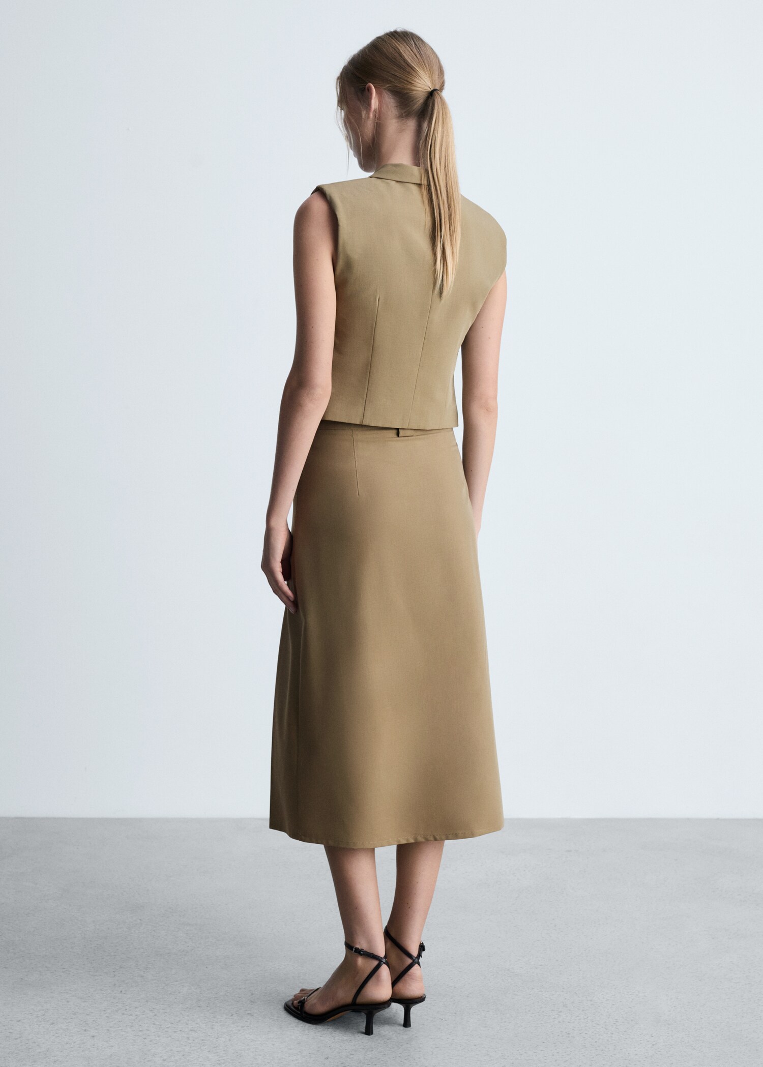 Check suit skirt - Reverse of the article